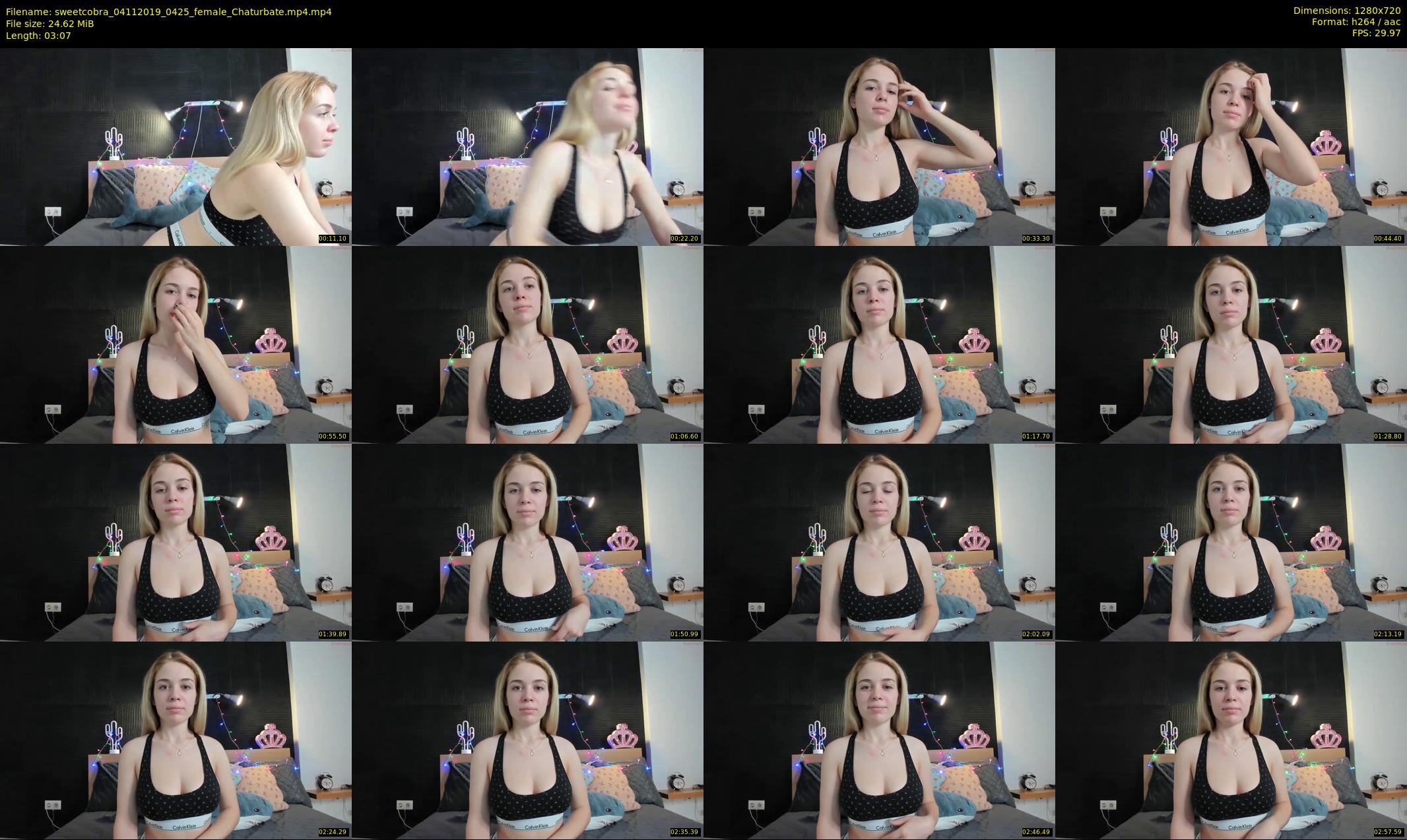sweetcobra — 4 minute Chaturbate female cam show recording, 720p, Nov 4, 2019