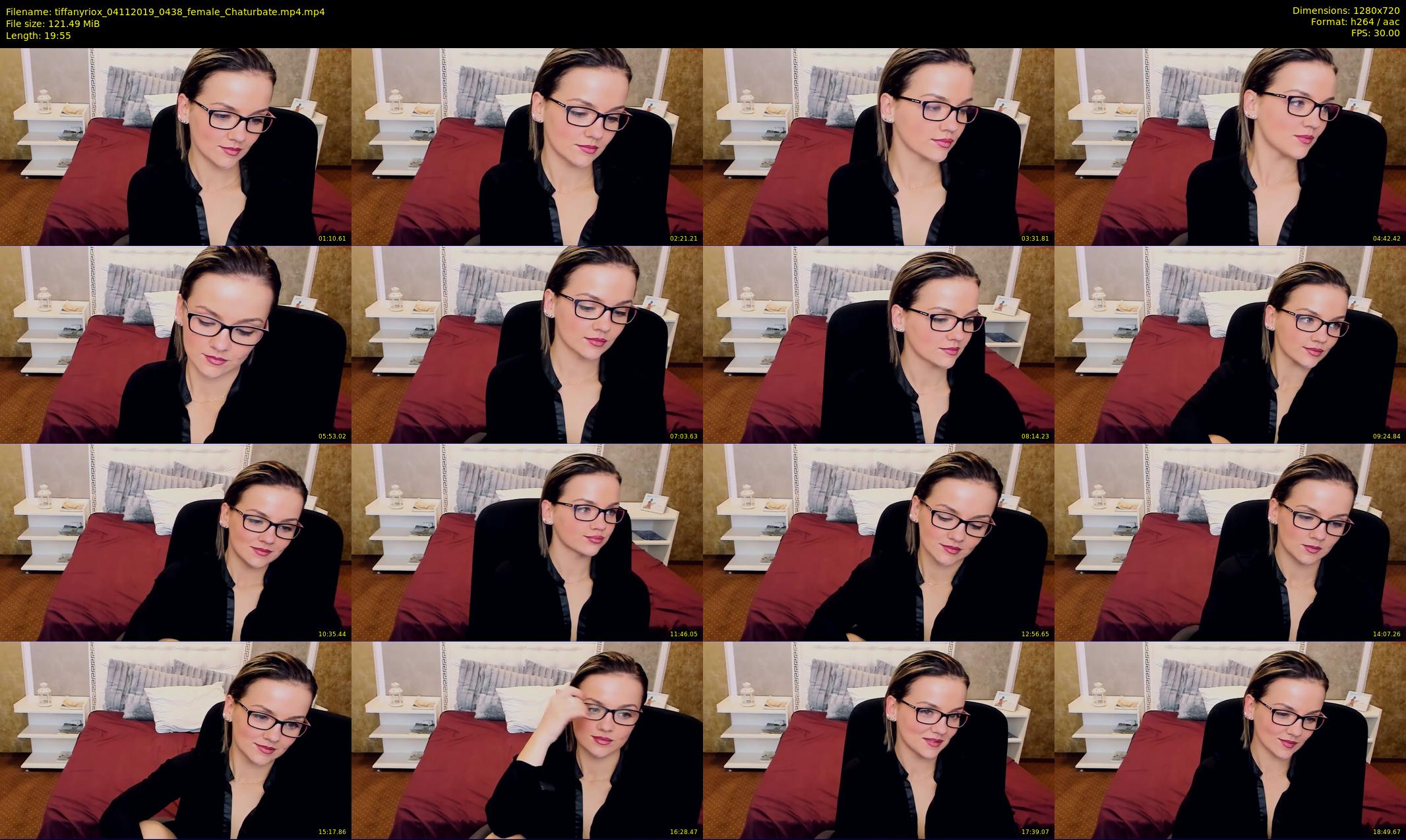 tiffanyriox — 20 minute Chaturbate female cam show recording, 720p, Nov 4, 2019