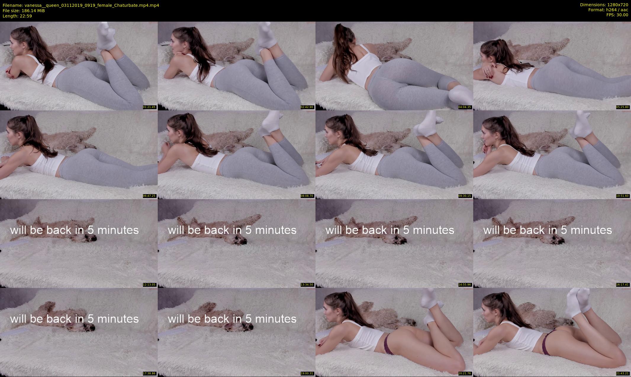 vanessa__queen — 23 minute Chaturbate female cam show recording, 720p, Nov 3, 2019