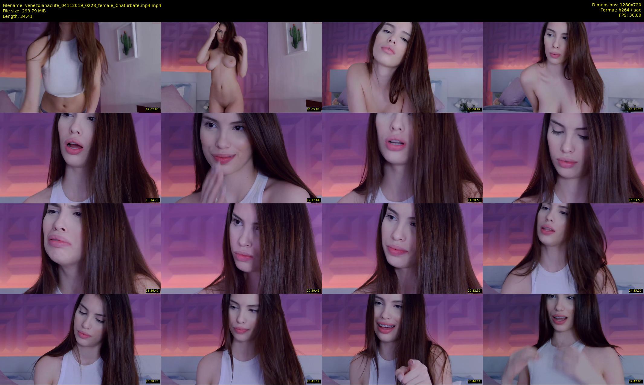 venezolanacute — 35 minute Chaturbate female cam show recording, 720p, Nov 4, 2019