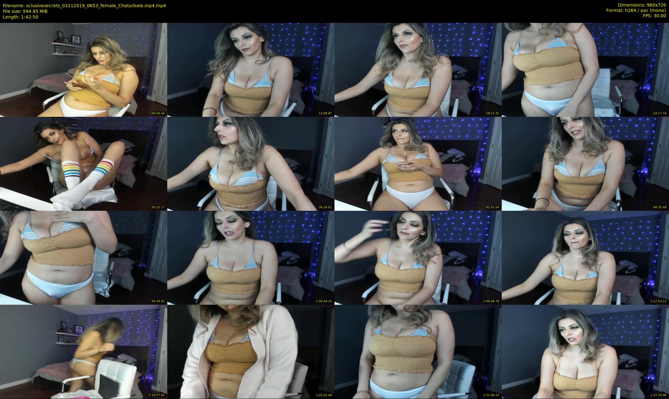 xclusivesecrets — 103 minute Chaturbate female cam show recording, 720p, Nov 3, 2019