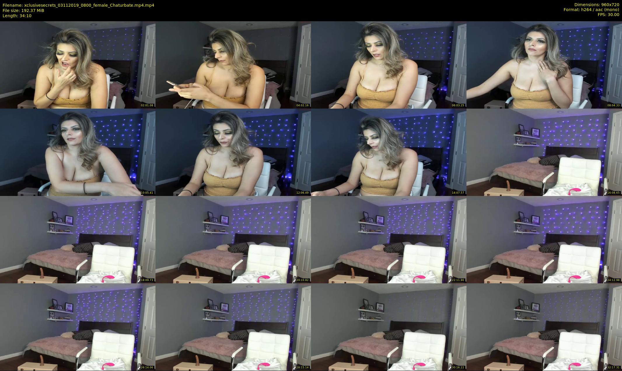 xclusivesecrets — 35 minute Chaturbate female cam show recording, 720p, Nov 3, 2019