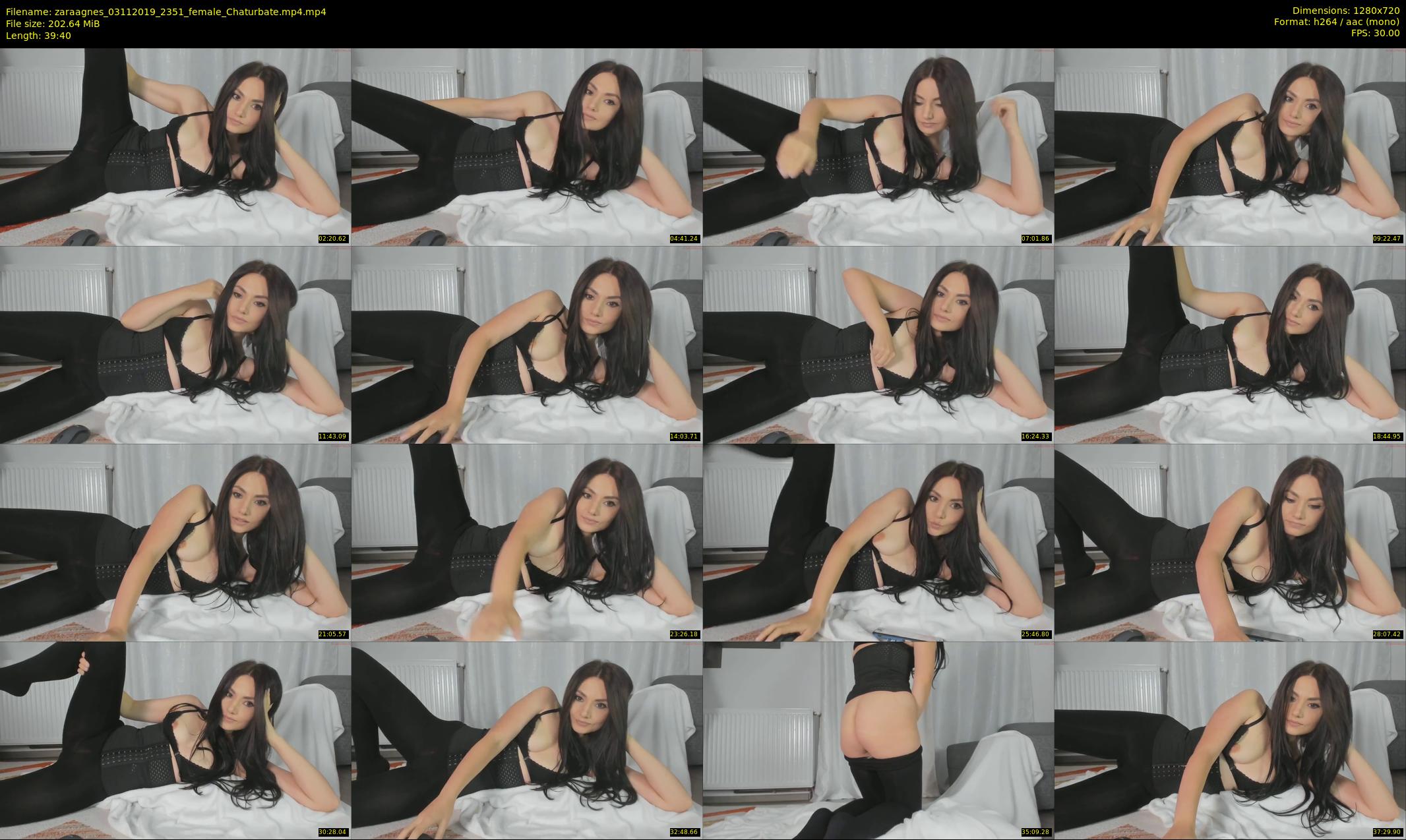 zaraagnes — 40 minute Chaturbate female cam show recording, 720p, Nov 3, 2019