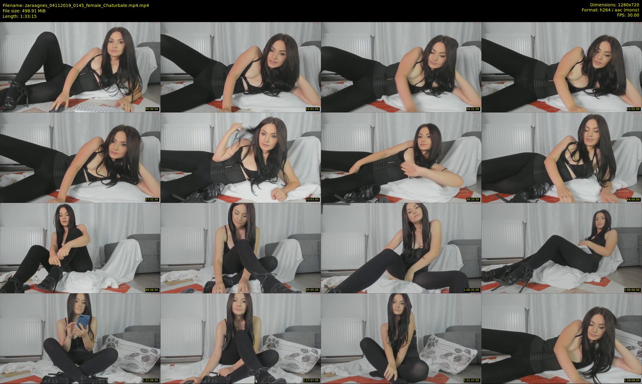 zaraagnes — 94 minute Chaturbate female cam show recording, 720p, Nov 4, 2019