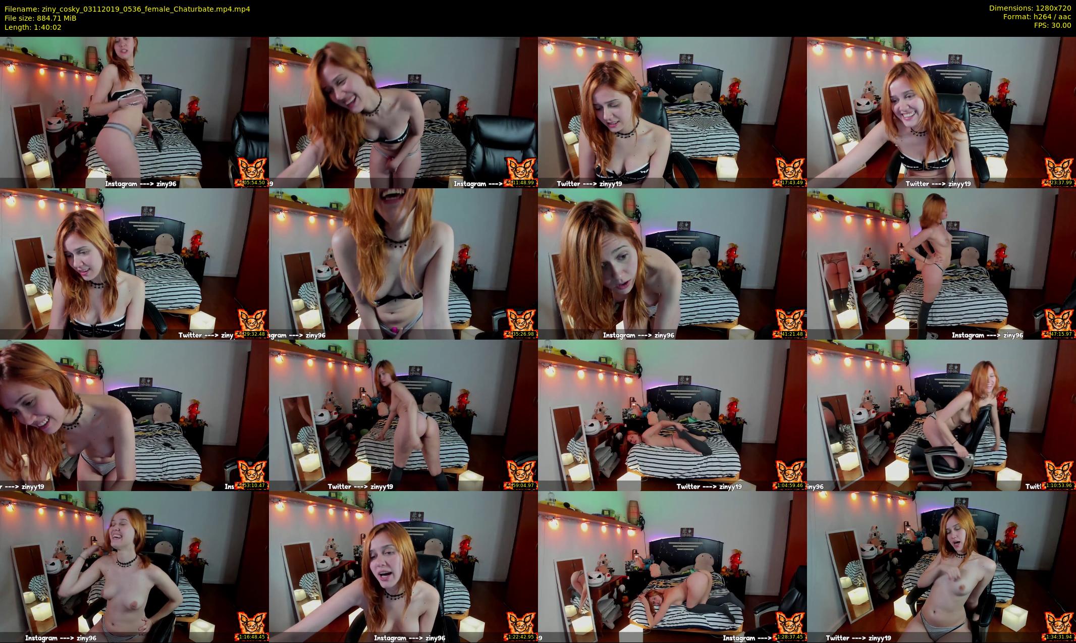 ziny_cosky — 101 minute Chaturbate female cam show recording, 720p, Nov 3, 2019