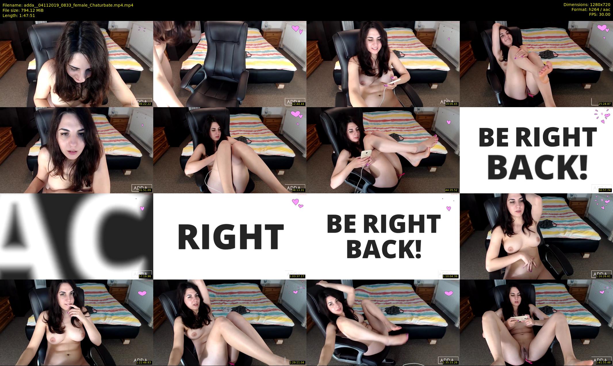adda_ — 108 minute Chaturbate female cam show recording, 720p, Nov 4, 2019