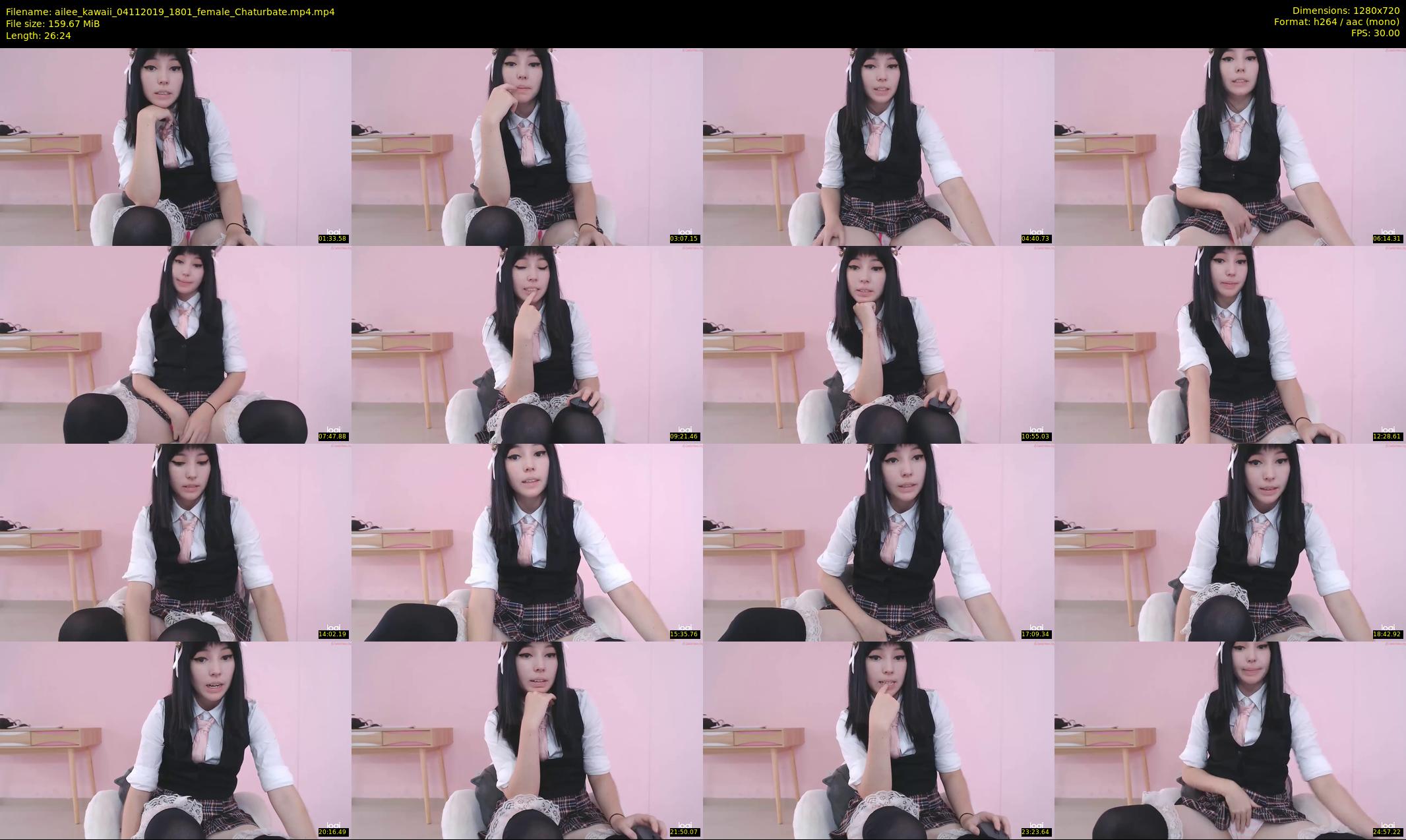 ailee_kawaii — 27 minute Chaturbate female cam show recording, 720p, Nov 4, 2019