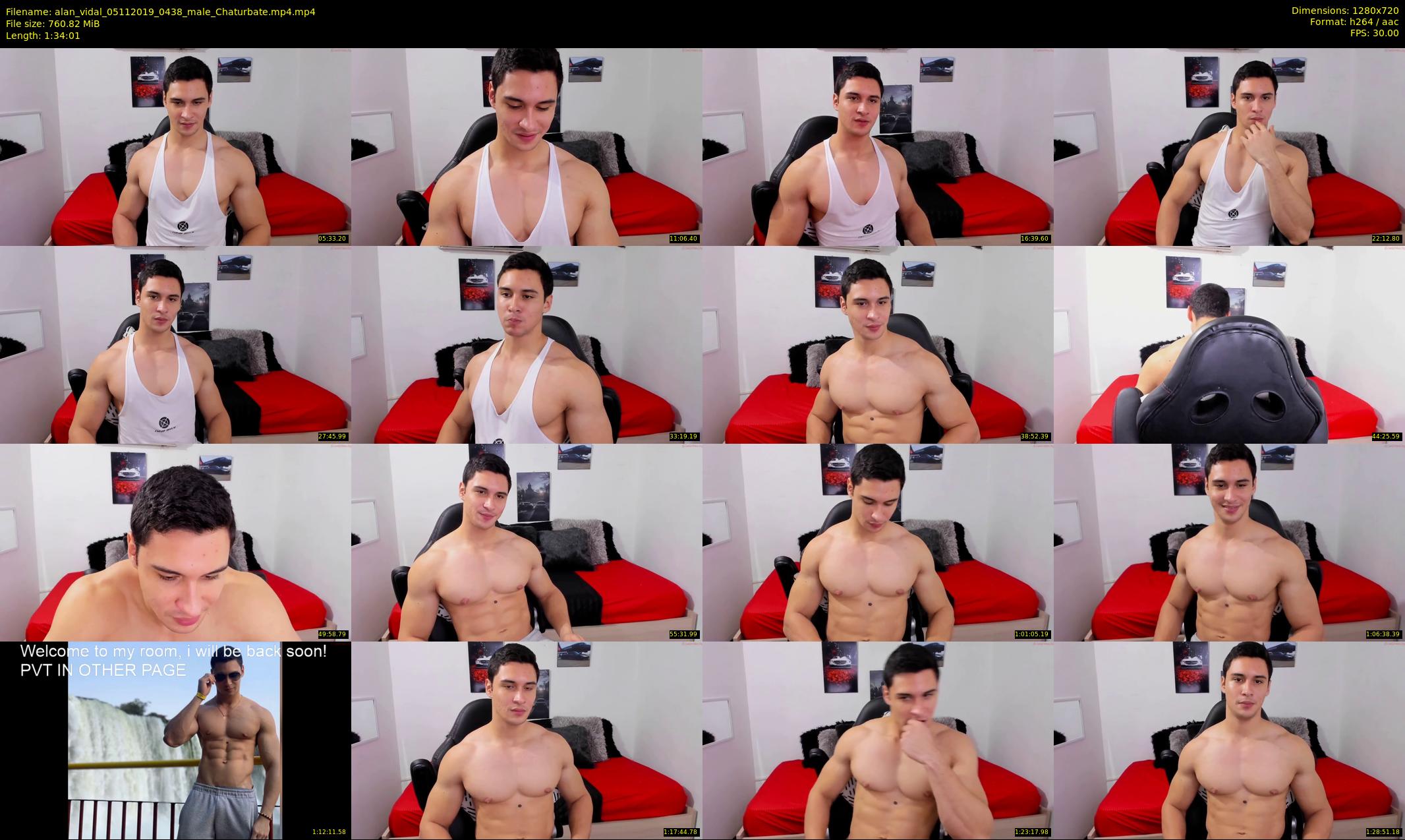 alan_vidal — 95 minute Chaturbate male cam show recording, 720p, Nov 5, 2019
