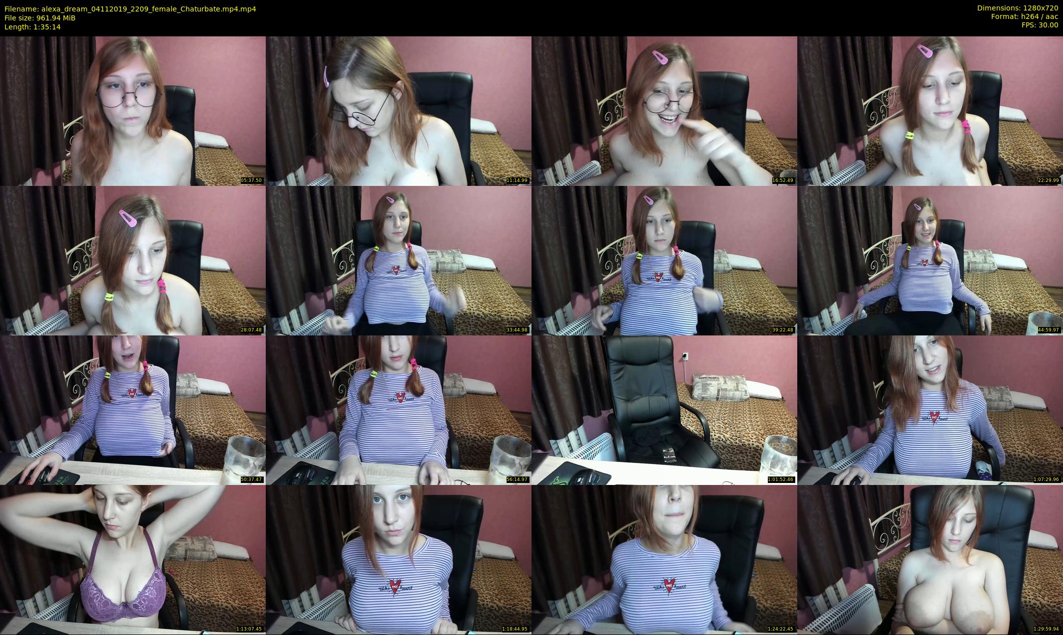 alexa_dream — 96 minute Chaturbate female cam show recording, 720p, Nov 4, 2019