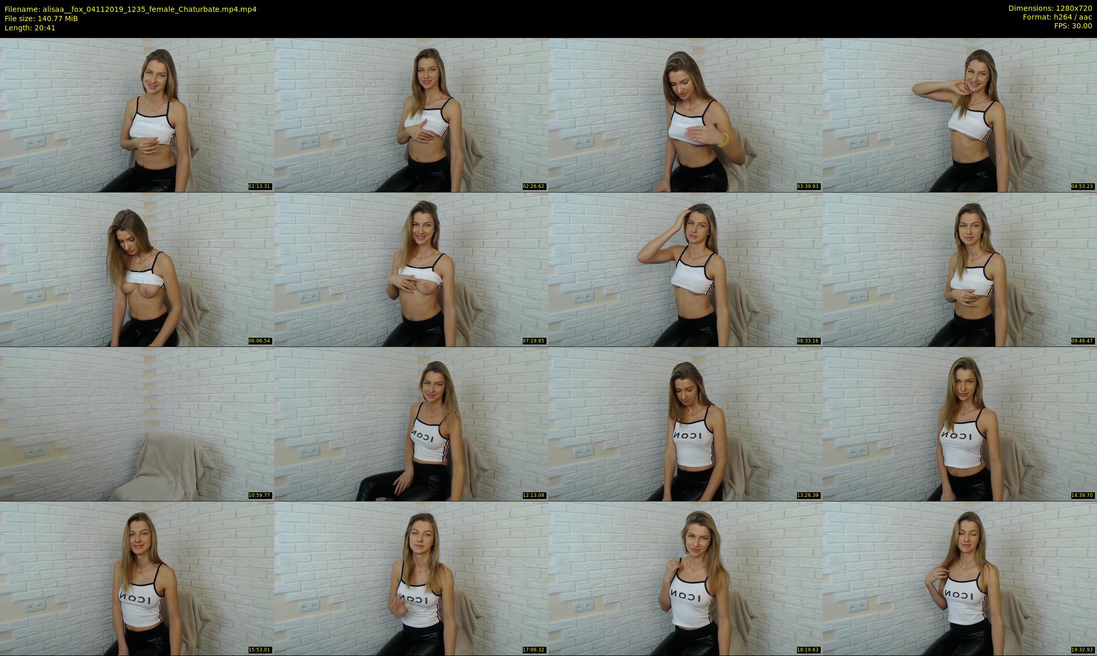 alisaa__fox — 21 minute Chaturbate female cam show recording, 720p, Nov 4, 2019
