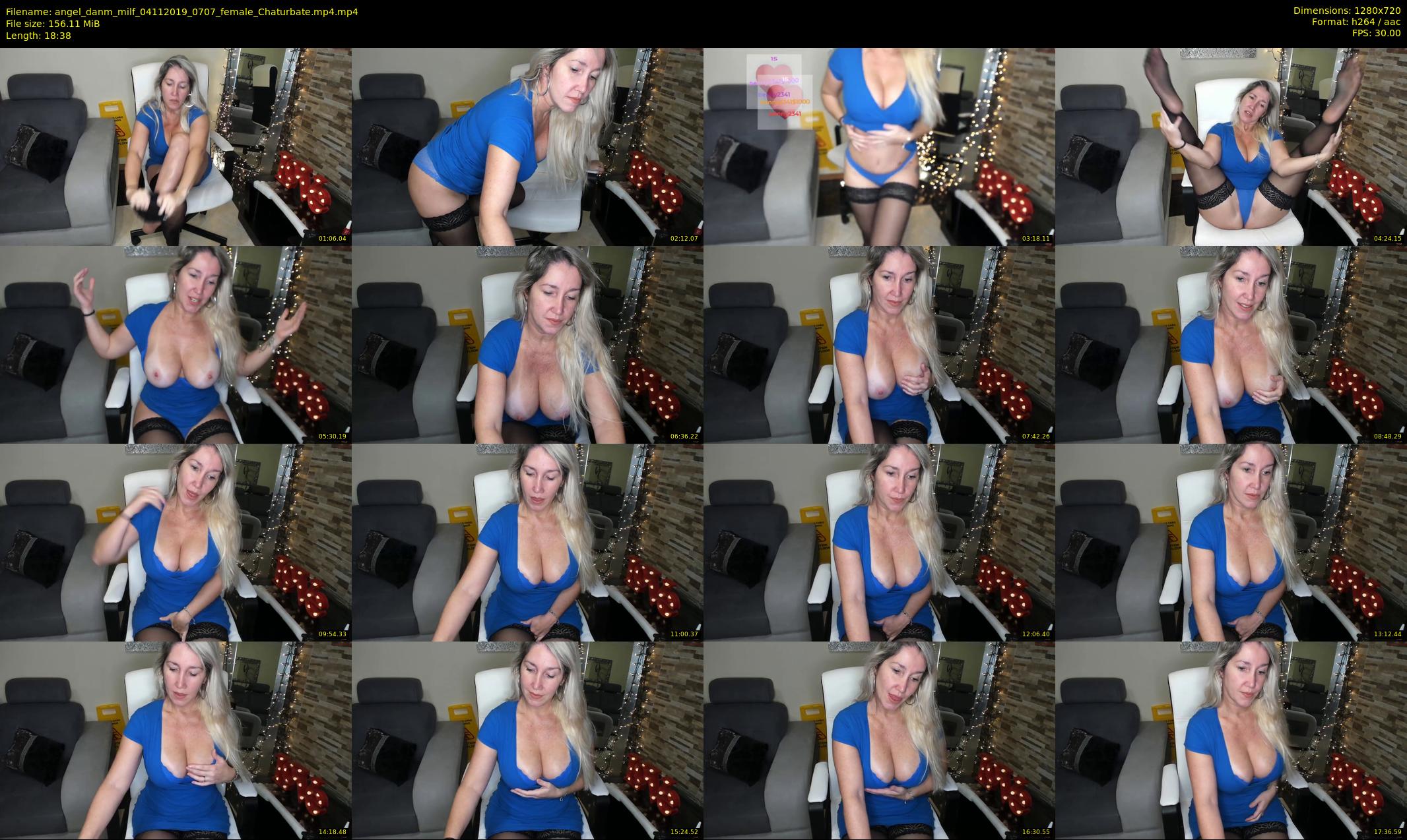 angel_danm_milf — 19 minute Chaturbate female cam show recording, 720p, Nov 4, 2019