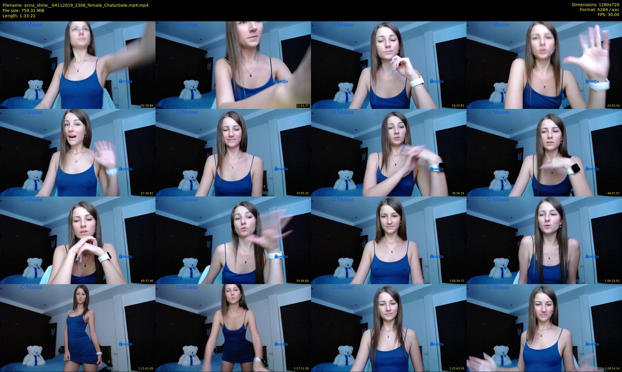 anna_shine_ — 94 minute Chaturbate female cam show recording, 720p, Nov 4, 2019