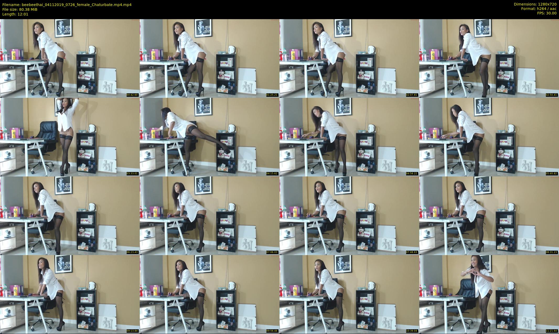 beebeethai — 13 minute Chaturbate female cam show recording, 720p, Nov 4, 2019