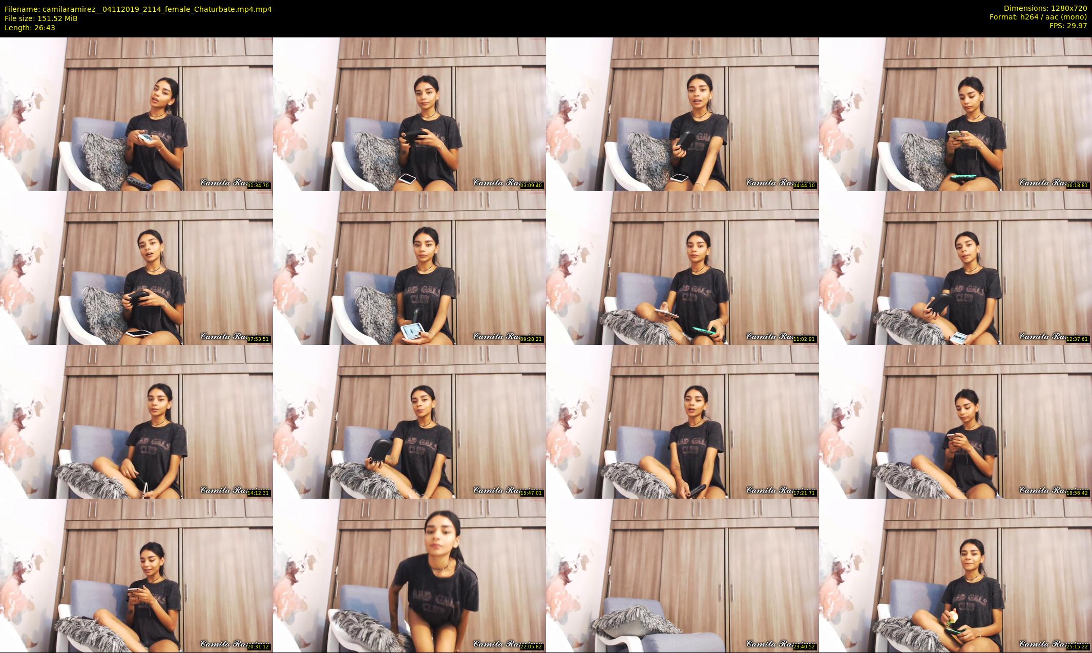 camilaramirez_ — 27 minute Chaturbate female cam show recording, 720p, Nov 4, 2019