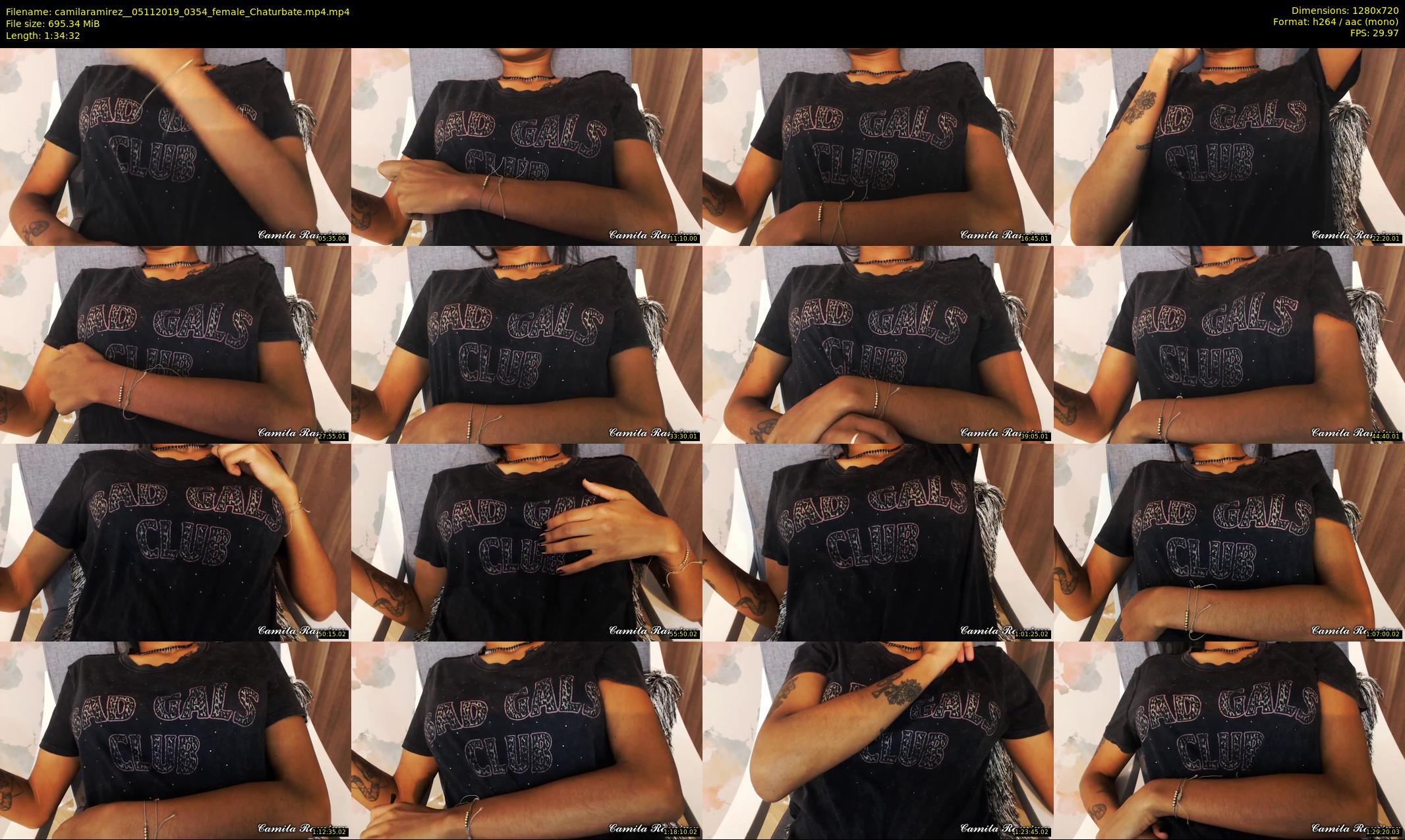 camilaramirez_ — 95 minute Chaturbate female cam show recording, 720p, Nov 5, 2019