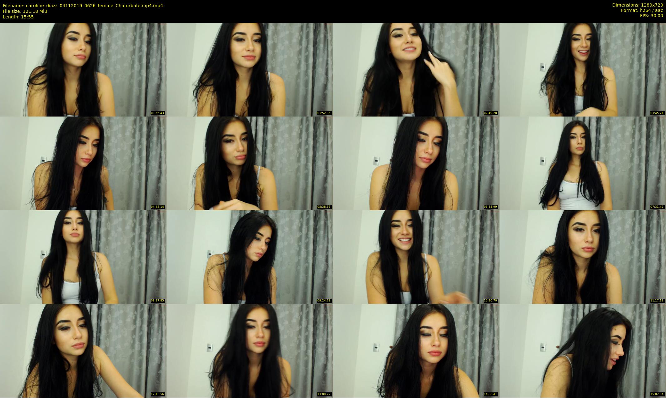 caroline_diazz — 16 minute Chaturbate female cam show recording, 720p, Nov 4, 2019