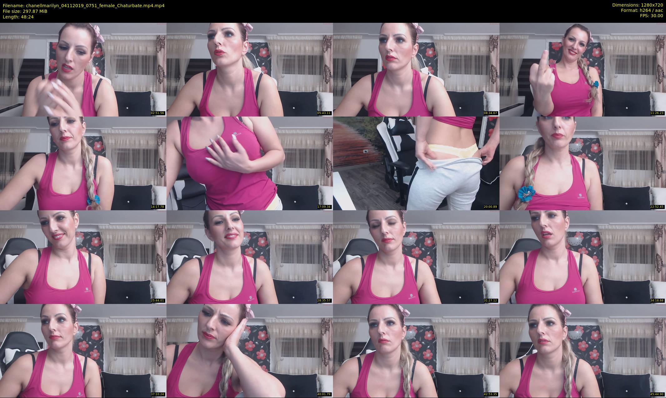 chanellmarilyn — 49 minute Chaturbate female cam show recording, 720p, Nov 4, 2019