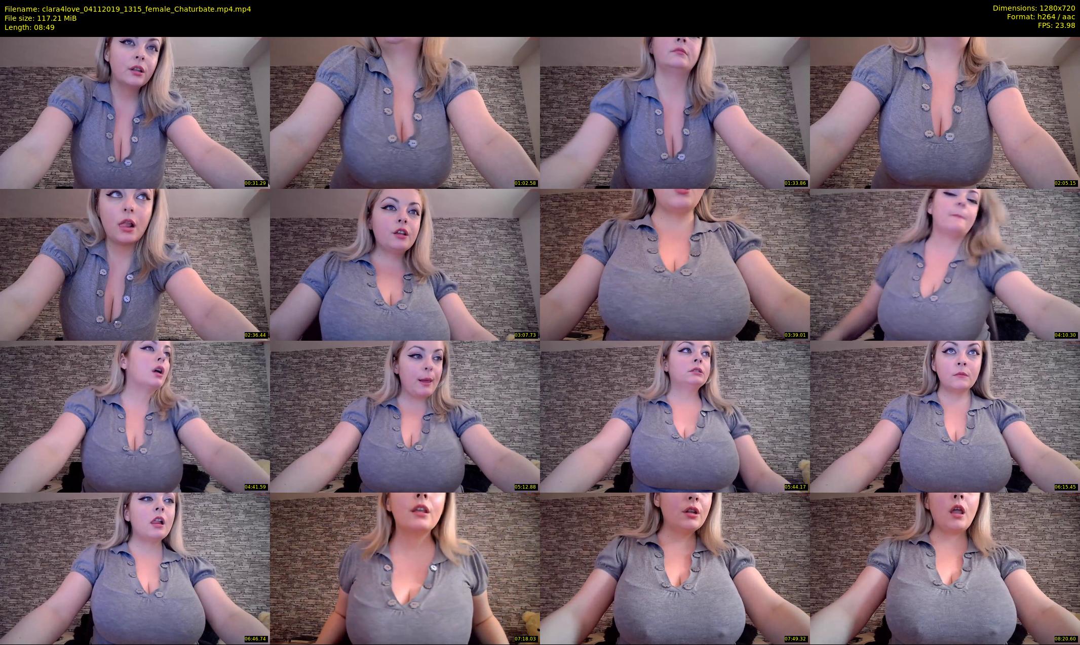 clara4love — 9 minute Chaturbate female cam show recording, 720p, Nov 4, 2019