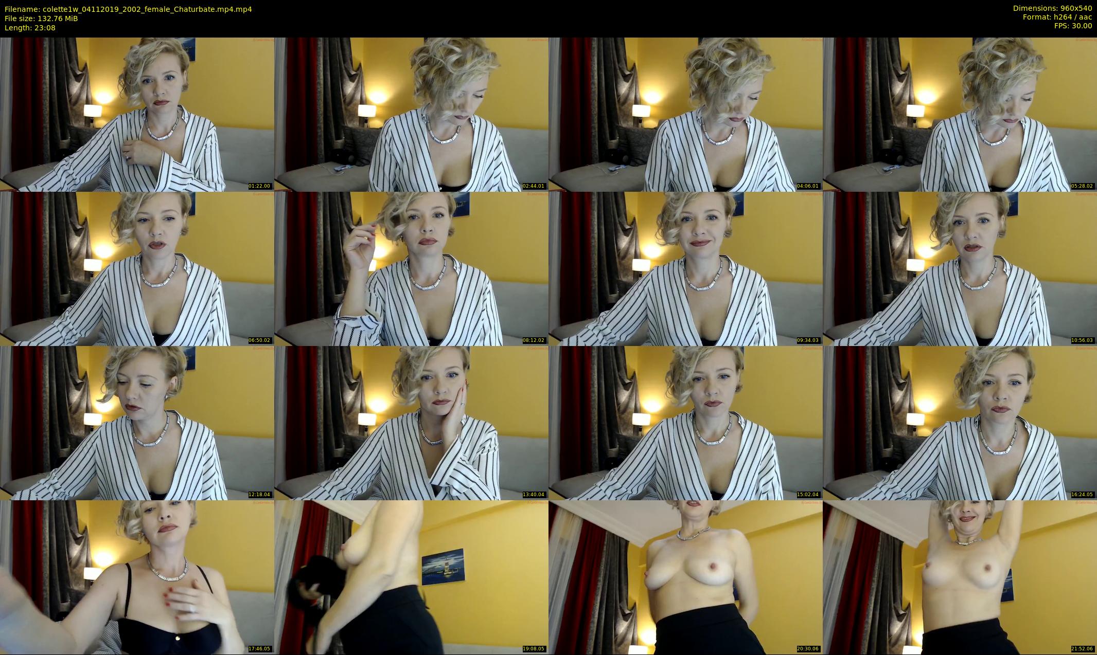 colette1w — 24 minute Chaturbate female cam show recording, 480p, Nov 4, 2019