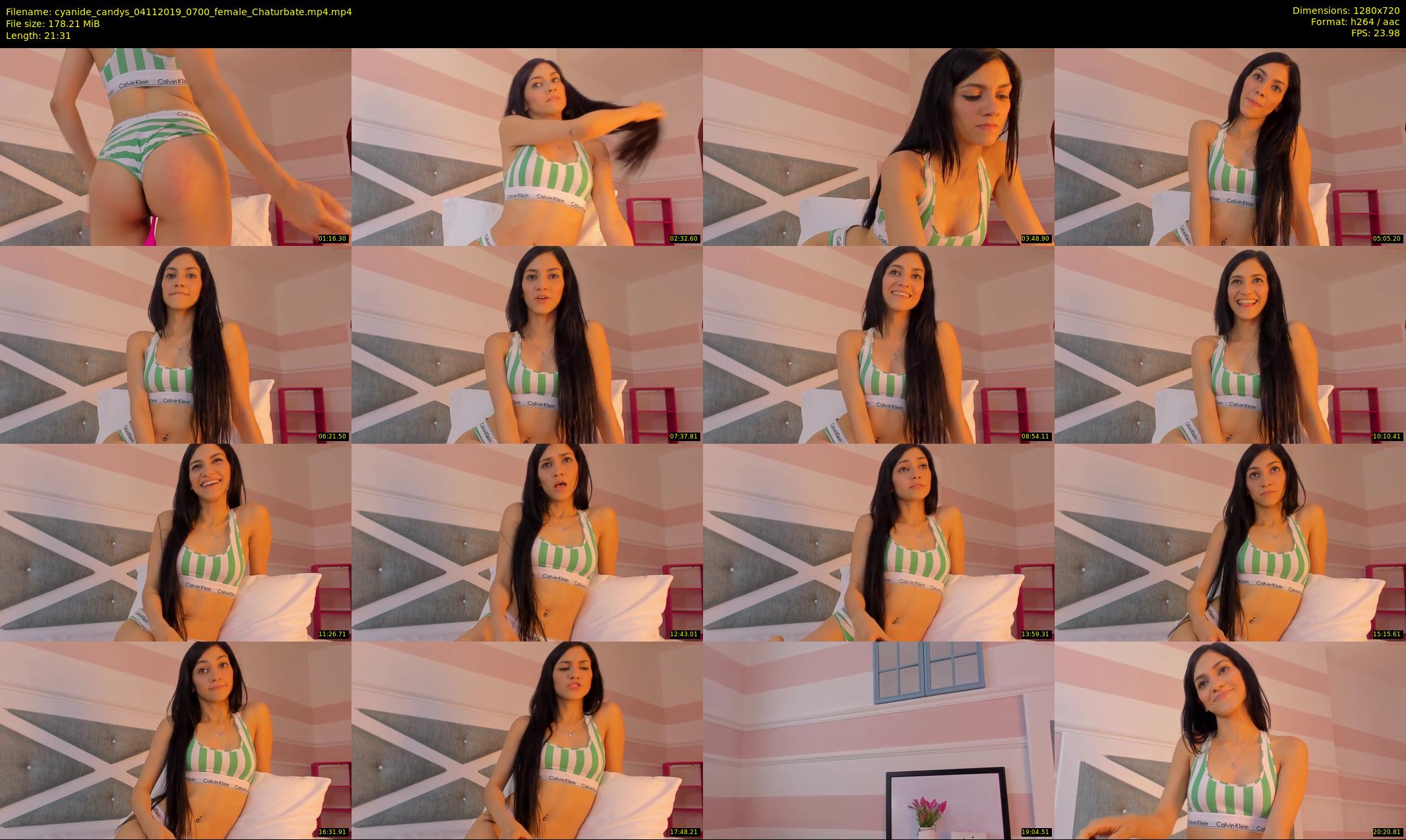 cyanide_candys — 22 minute Chaturbate female cam show recording, 720p, Nov 4, 2019