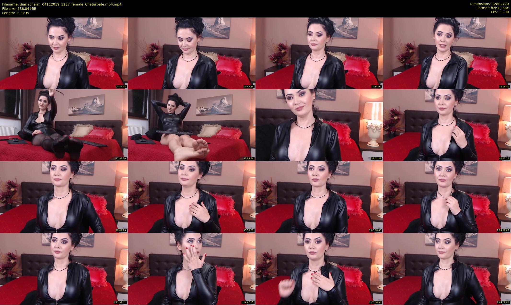 dianacharm — 94 minute Chaturbate female cam show recording, 720p, Nov 4, 2019
