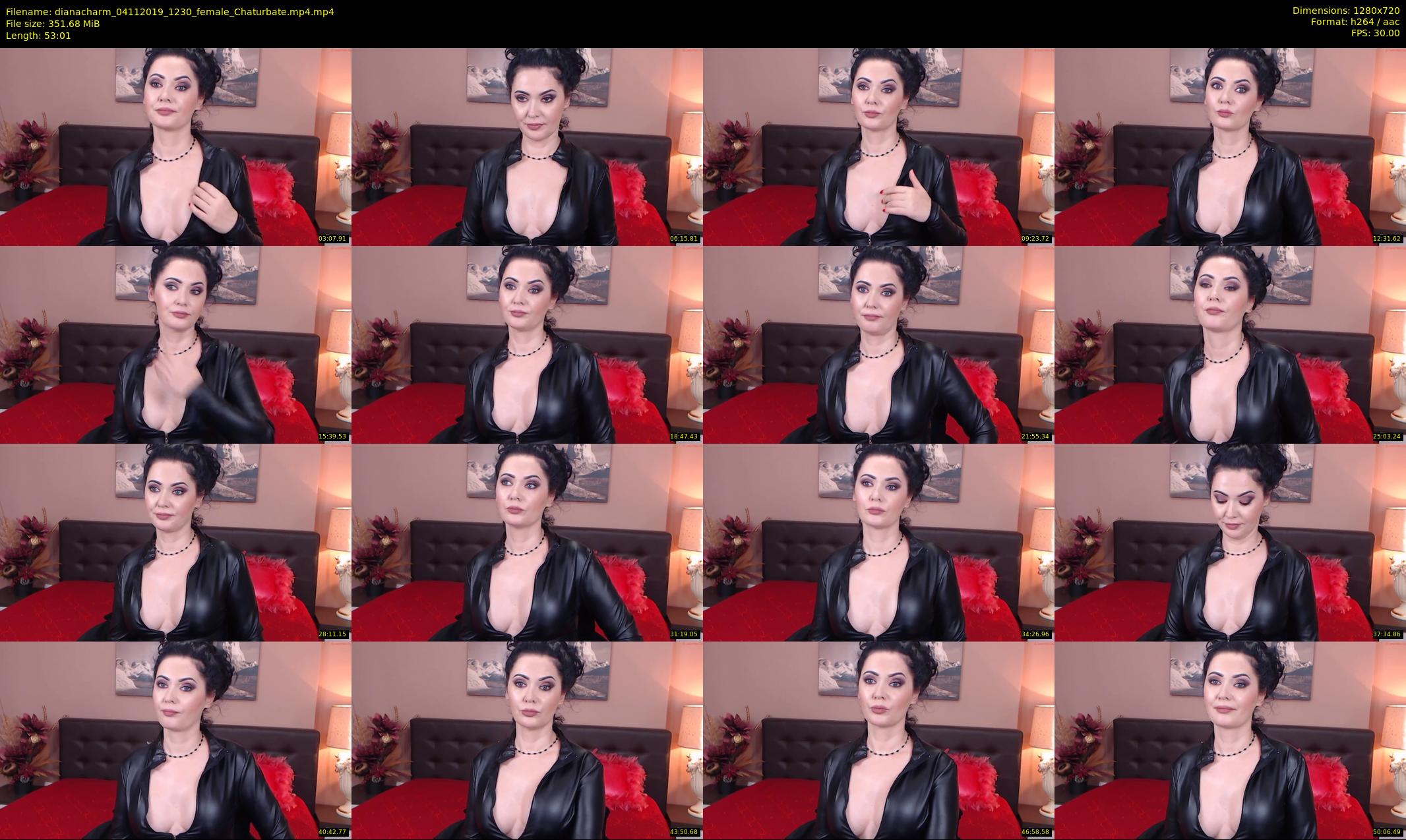 dianacharm — 54 minute Chaturbate female cam show recording, 720p, Nov 4, 2019