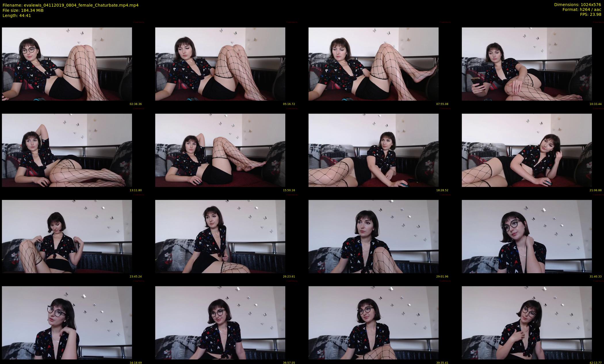 evalewis — 45 minute Chaturbate female cam show recording, 480p, Nov 4, 2019