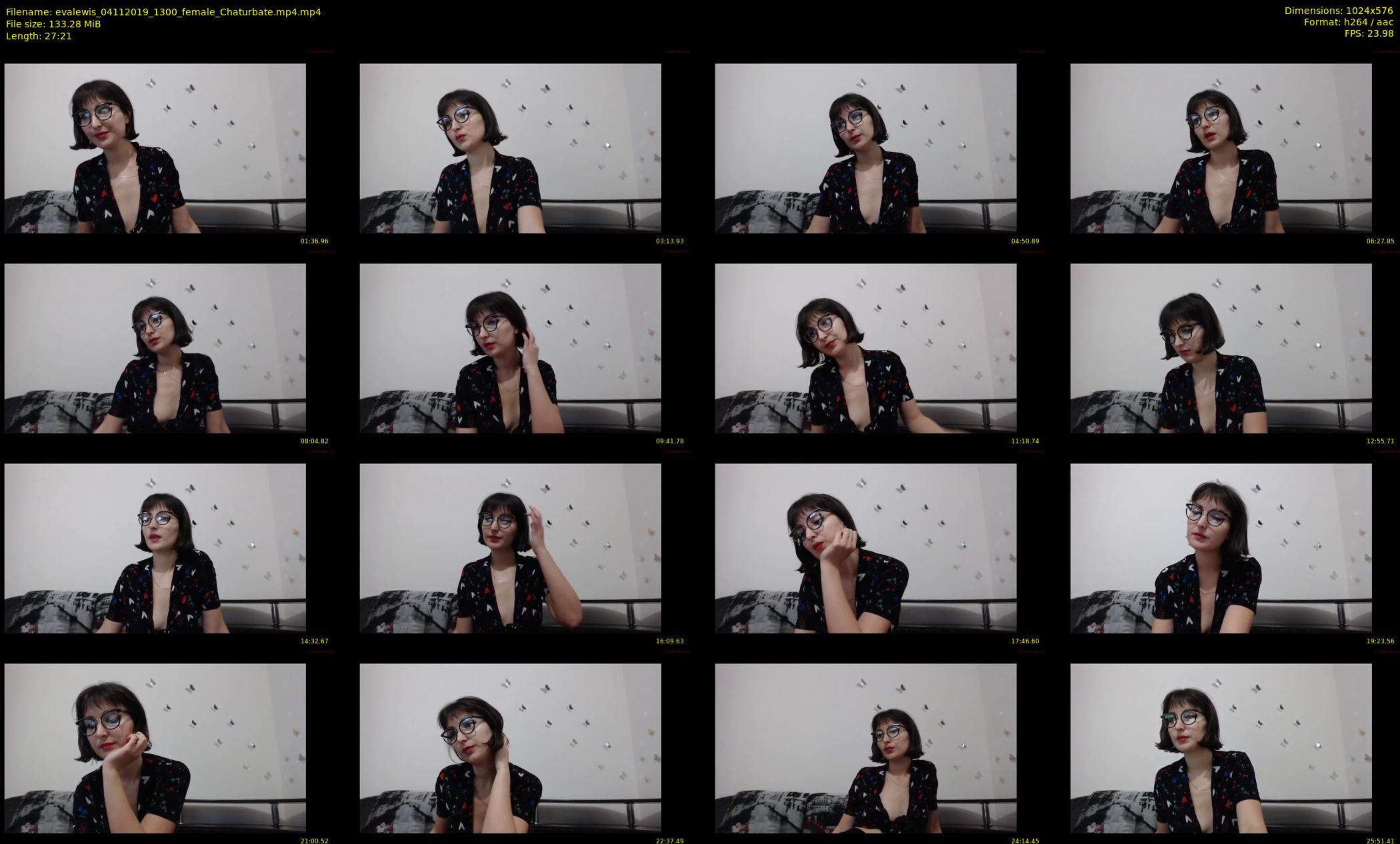 evalewis — 28 minute Chaturbate female cam show recording, 480p, Nov 4, 2019