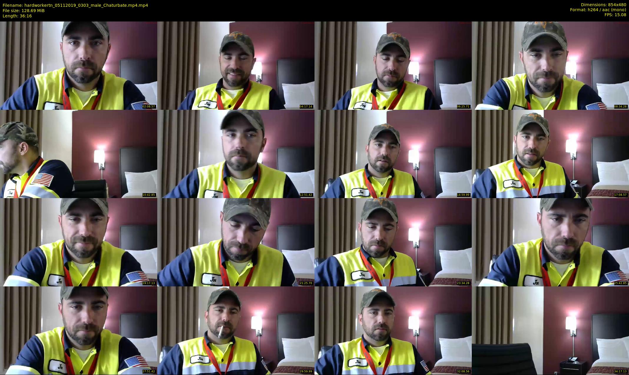 hardworkertn — 37 minute Chaturbate male cam show recording, 480p, Nov 5, 2019