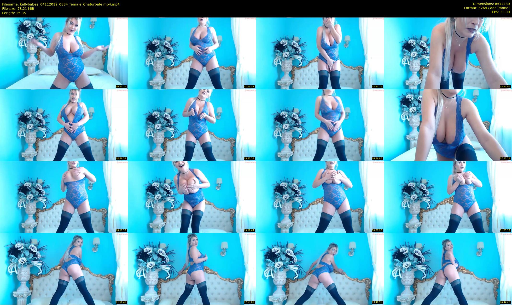 kellybabee — 16 minute Chaturbate female cam show recording, 480p, Nov 4, 2019