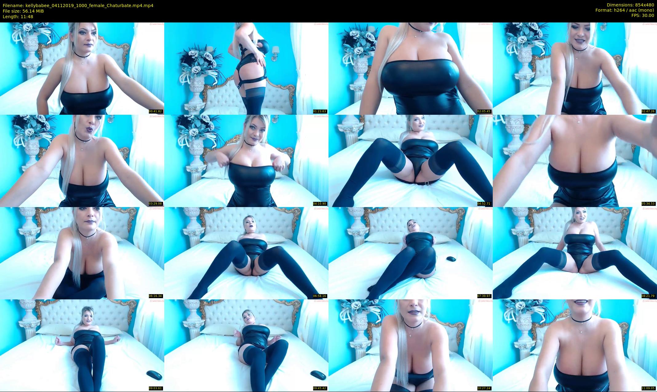 kellybabee — 12 minute Chaturbate female cam show recording, 480p, Nov 4, 2019