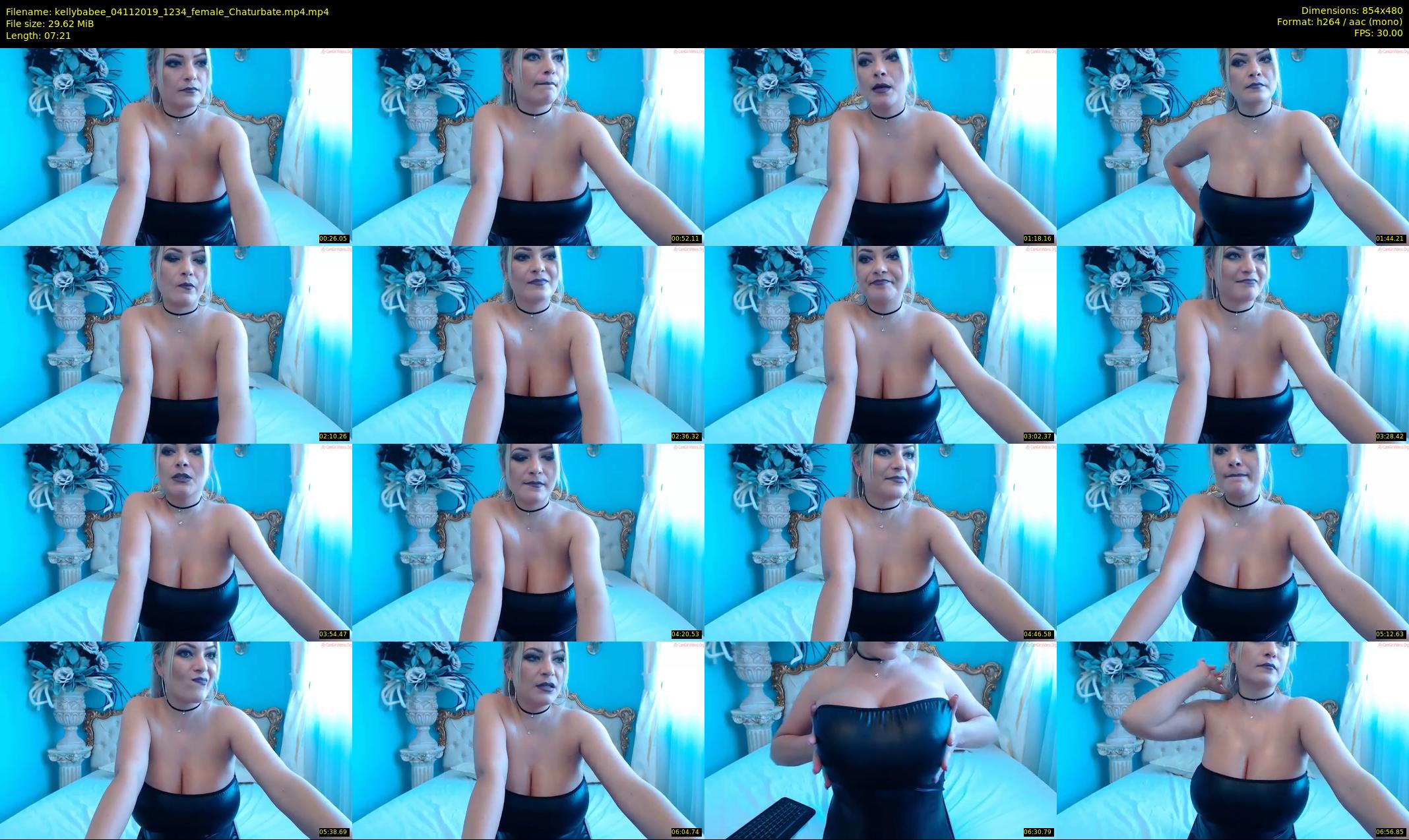 kellybabee — 8 minute Chaturbate female cam show recording, 480p, Nov 4, 2019
