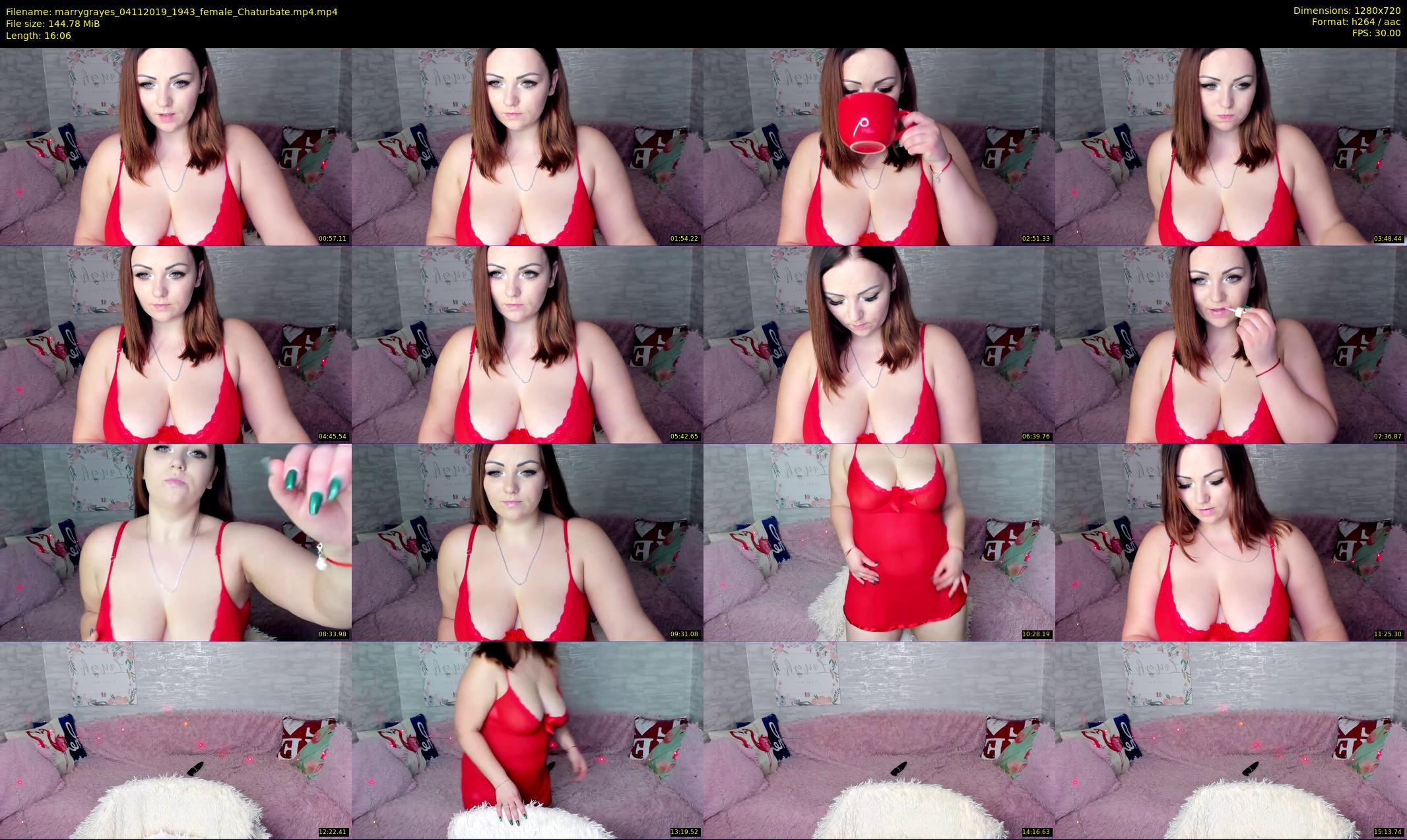 marrygrayes — 17 minute Chaturbate female cam show recording, 720p, Nov 4, 2019