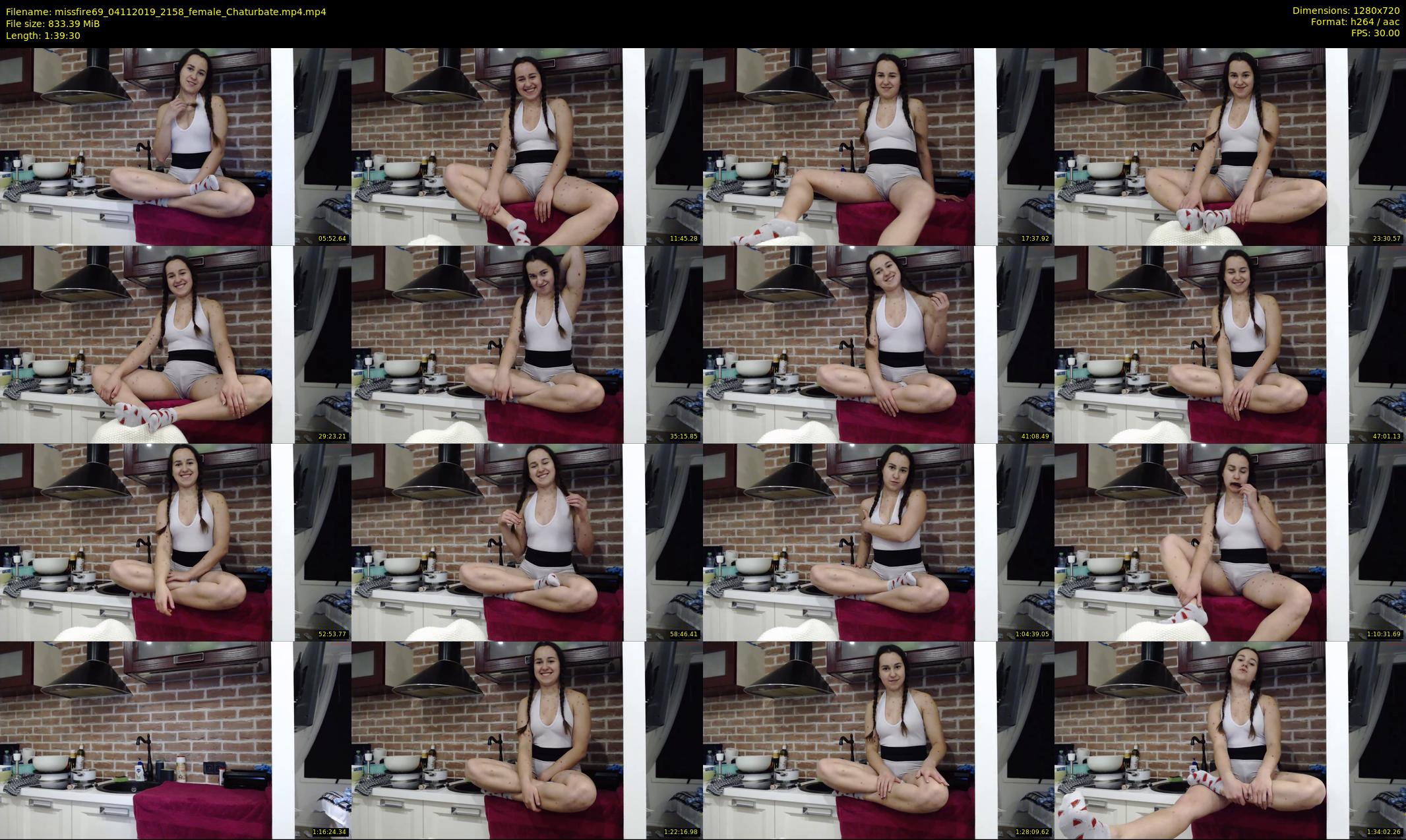 missfire69 — 100 minute Chaturbate female cam show recording, 720p, Nov 4, 2019