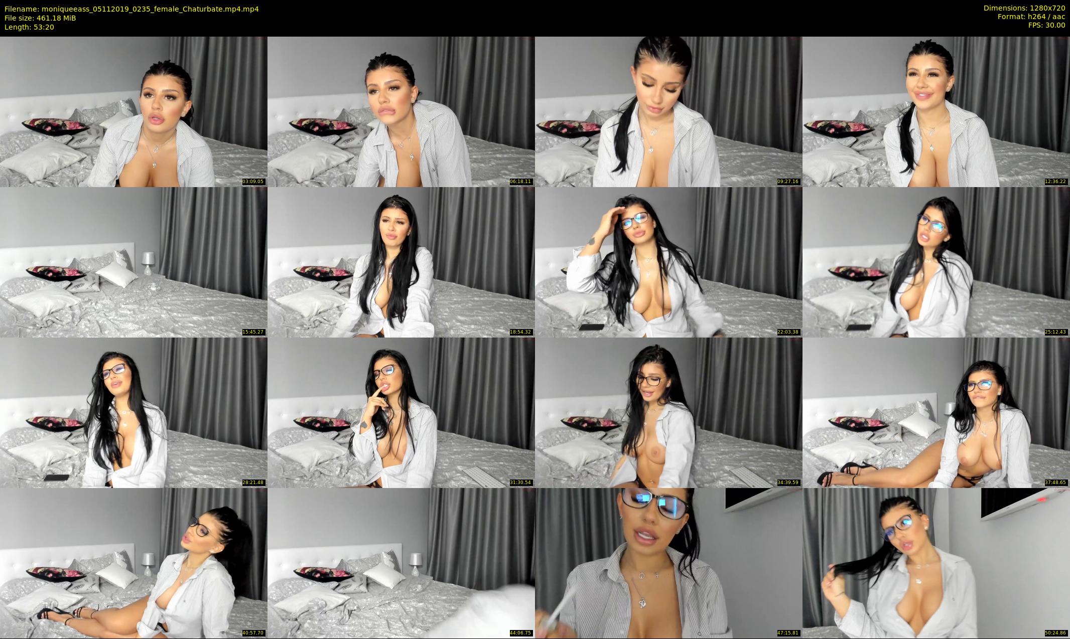 moniqueeass — 54 minute Chaturbate female cam show recording, 720p, Nov 5, 2019