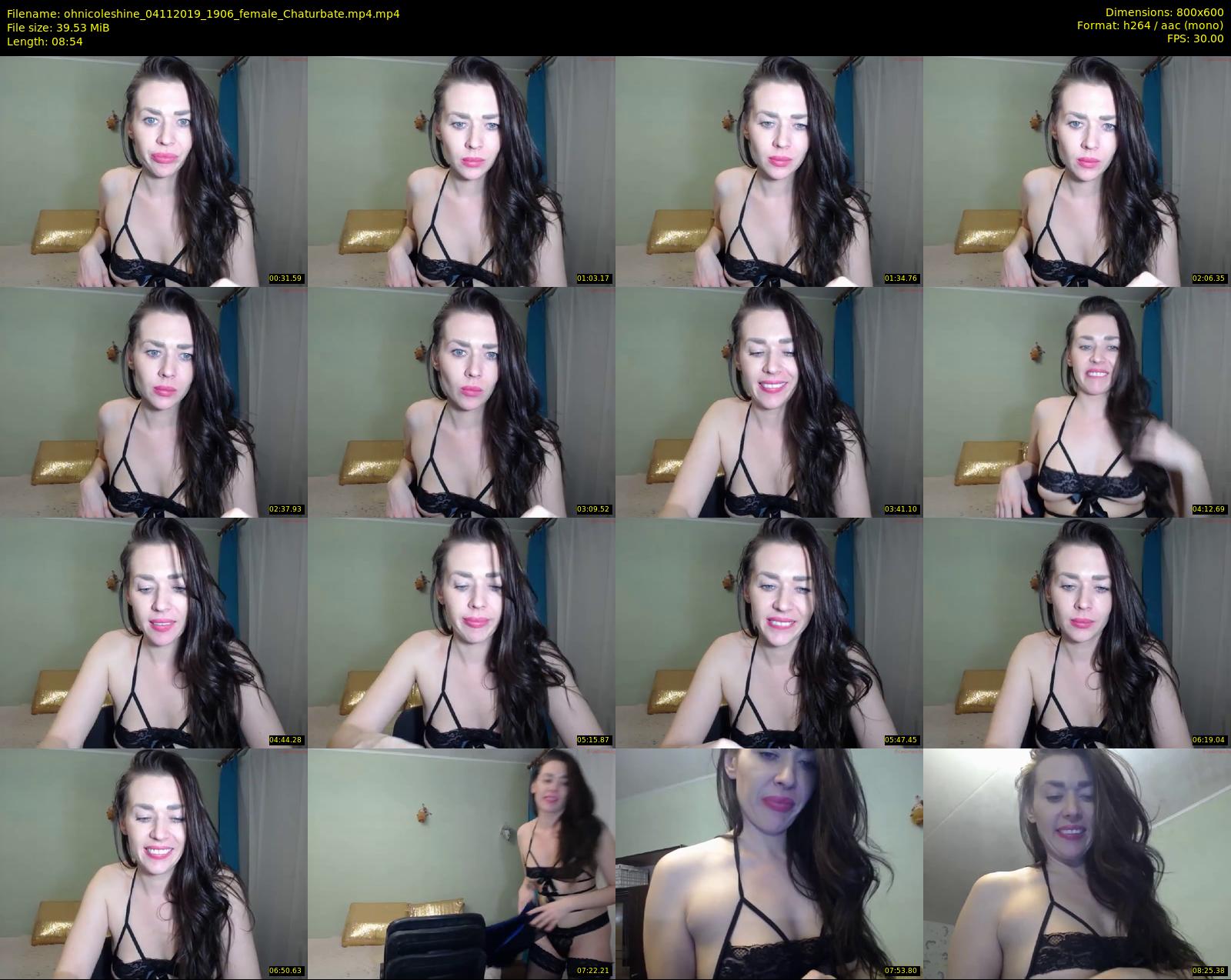 ohnicoleshine — 9 minute Chaturbate female cam show recording, 480p, Nov 4, 2019