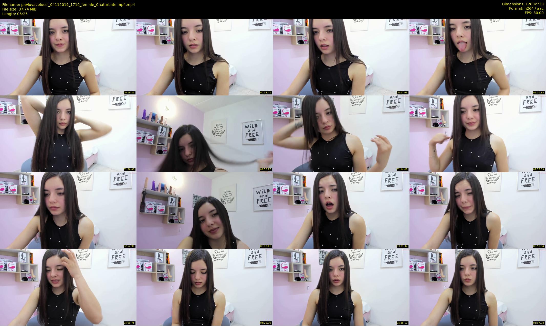 pavlovacolucci — 6 minute Chaturbate female cam show recording, 720p, Nov 4, 2019