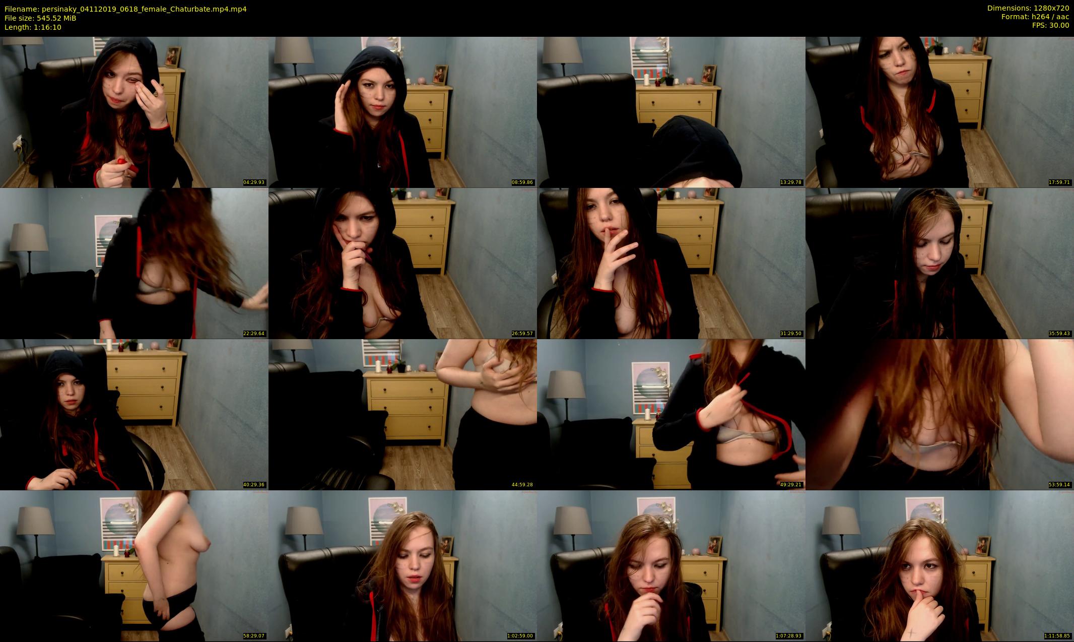 persinaky — 77 minute Chaturbate female cam show recording, 720p, Nov 4, 2019