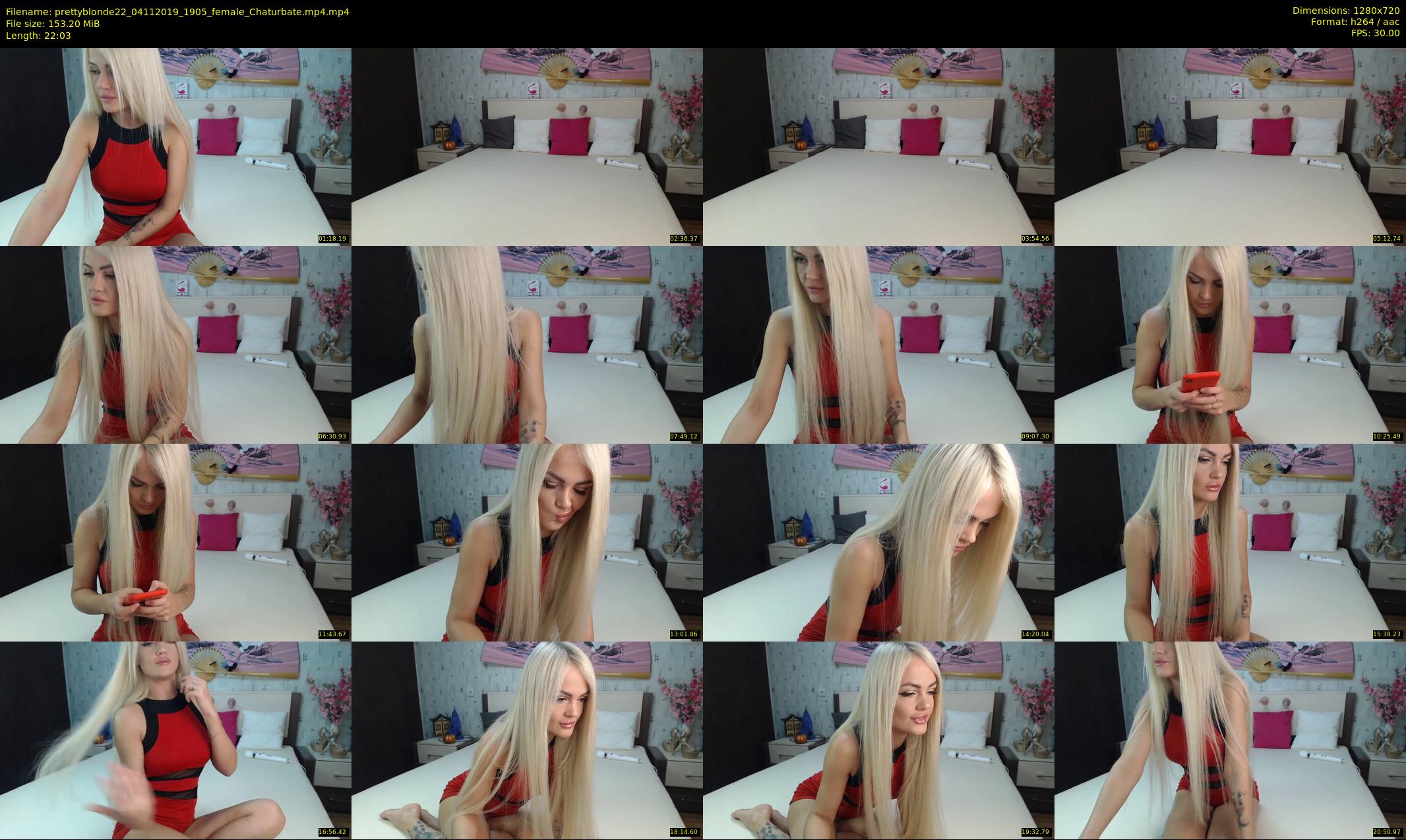 prettyblonde22 — 23 minute Chaturbate female cam show recording, 720p, Nov 4, 2019