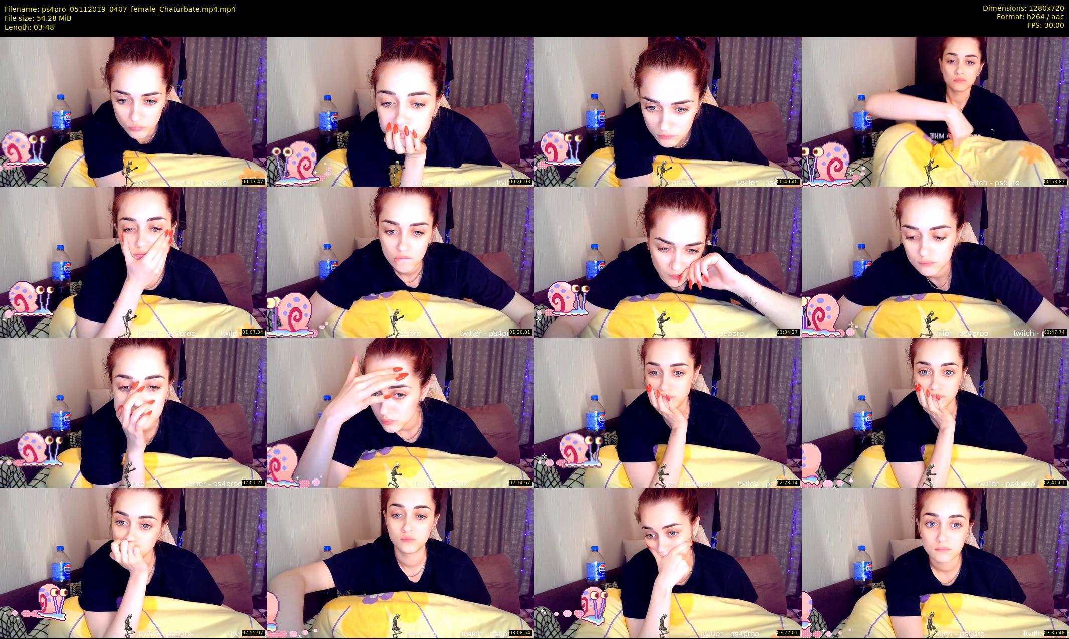 ps4pro — 4 minute Chaturbate female cam show recording, 720p, Nov 5, 2019