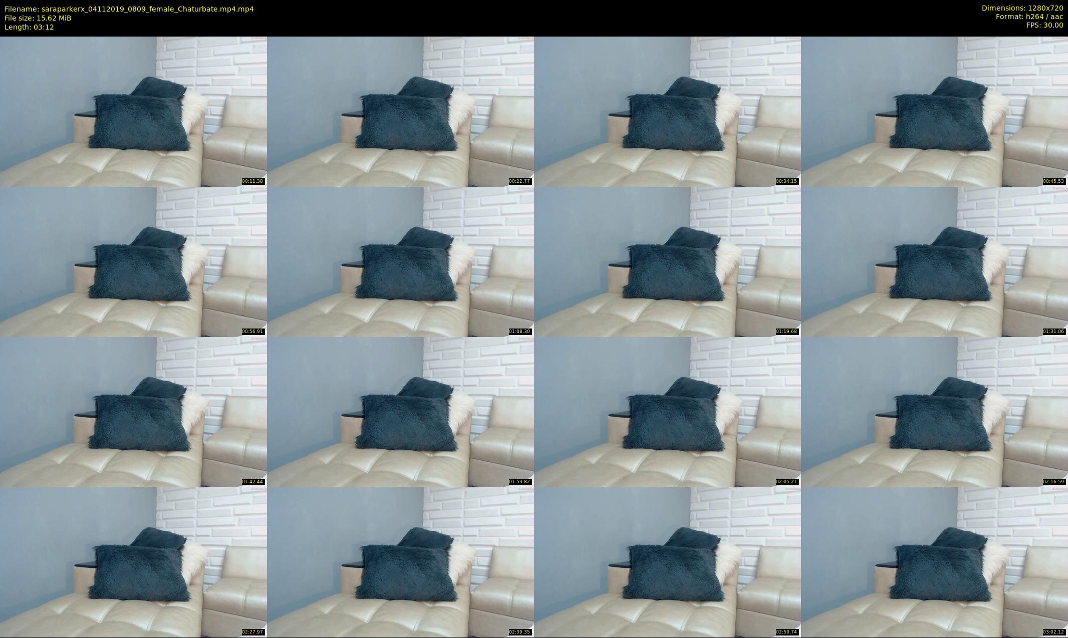 saraparkerx — 4 minute Chaturbate female cam show recording, 720p, Nov 4, 2019