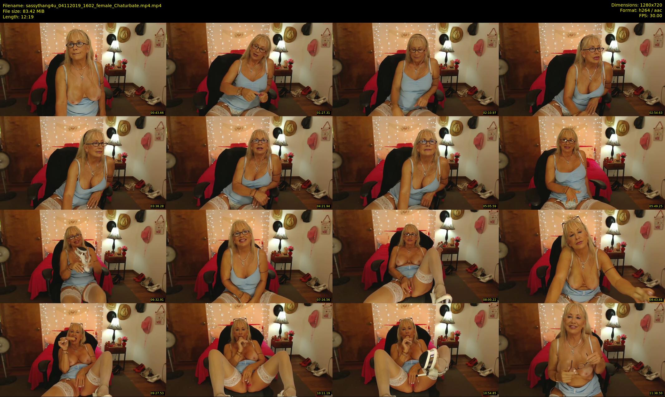 sassythang4u — 13 minute Chaturbate female cam show recording, 720p, Nov 4, 2019