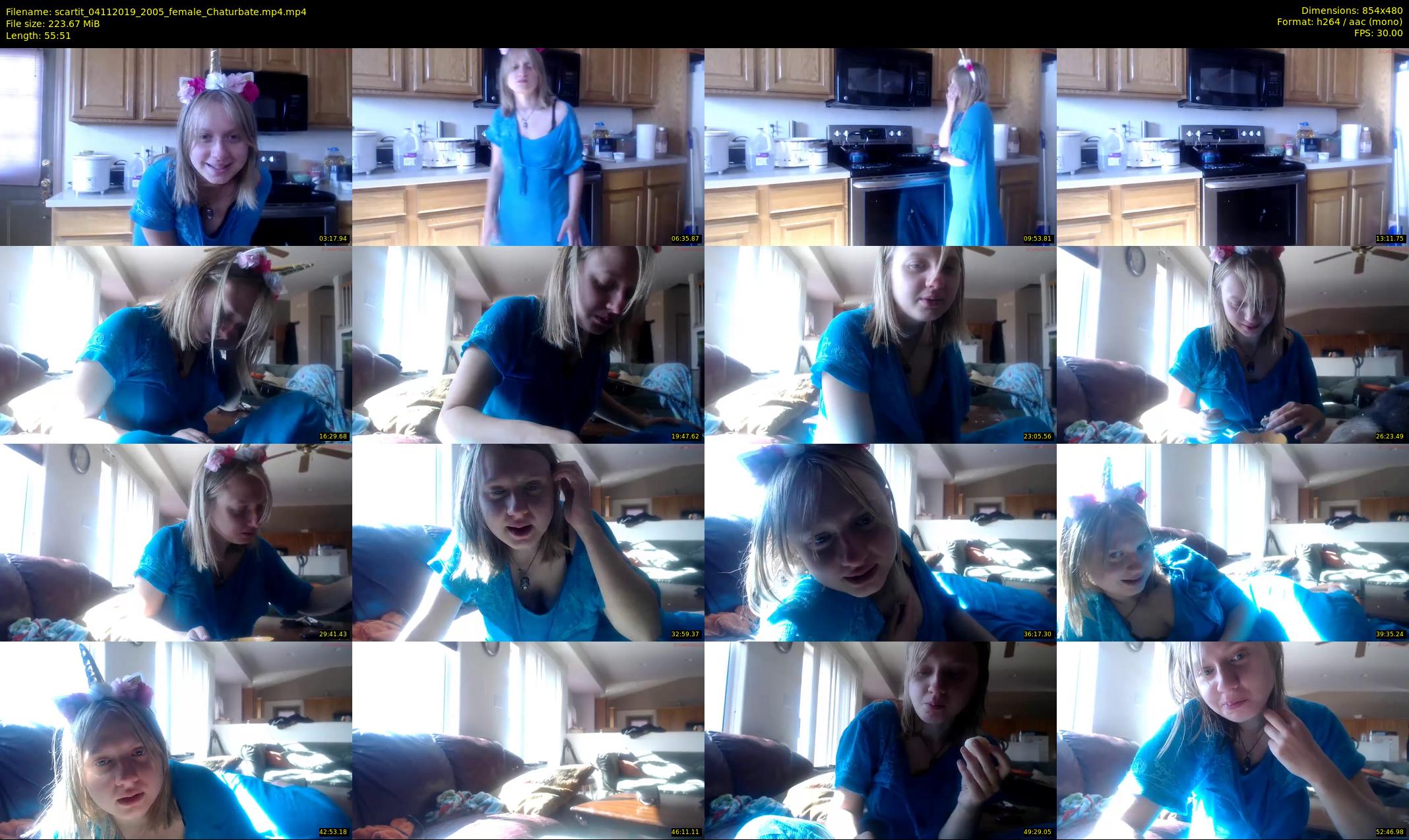 scartit — 56 minute Chaturbate female cam show recording, 480p, Nov 4, 2019