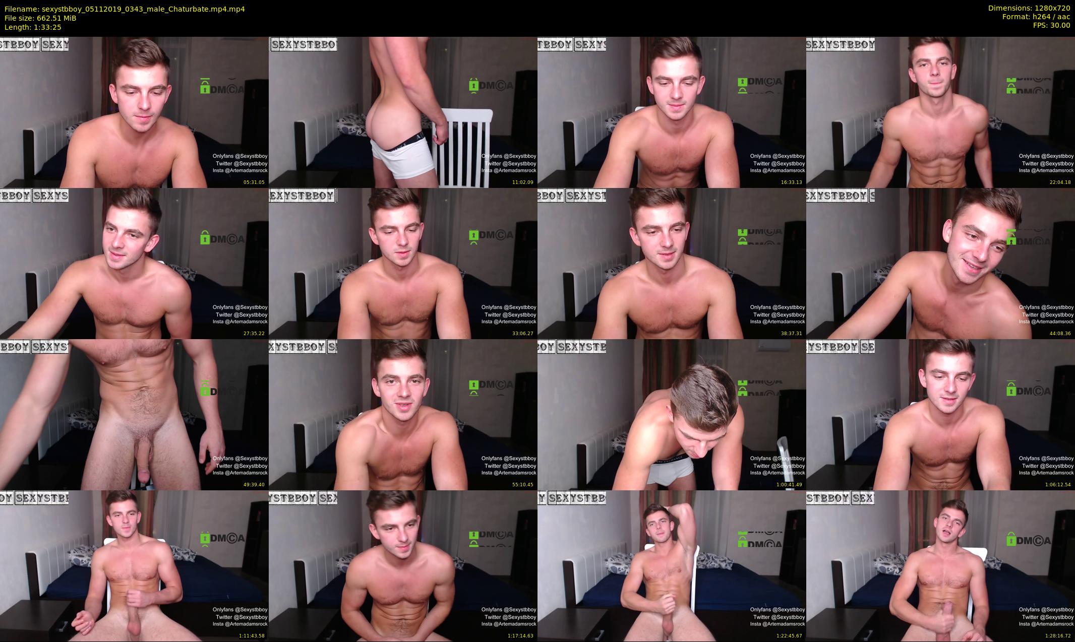 sexystbboy — 94 minute Chaturbate male cam show recording, 720p, Nov 5, 2019