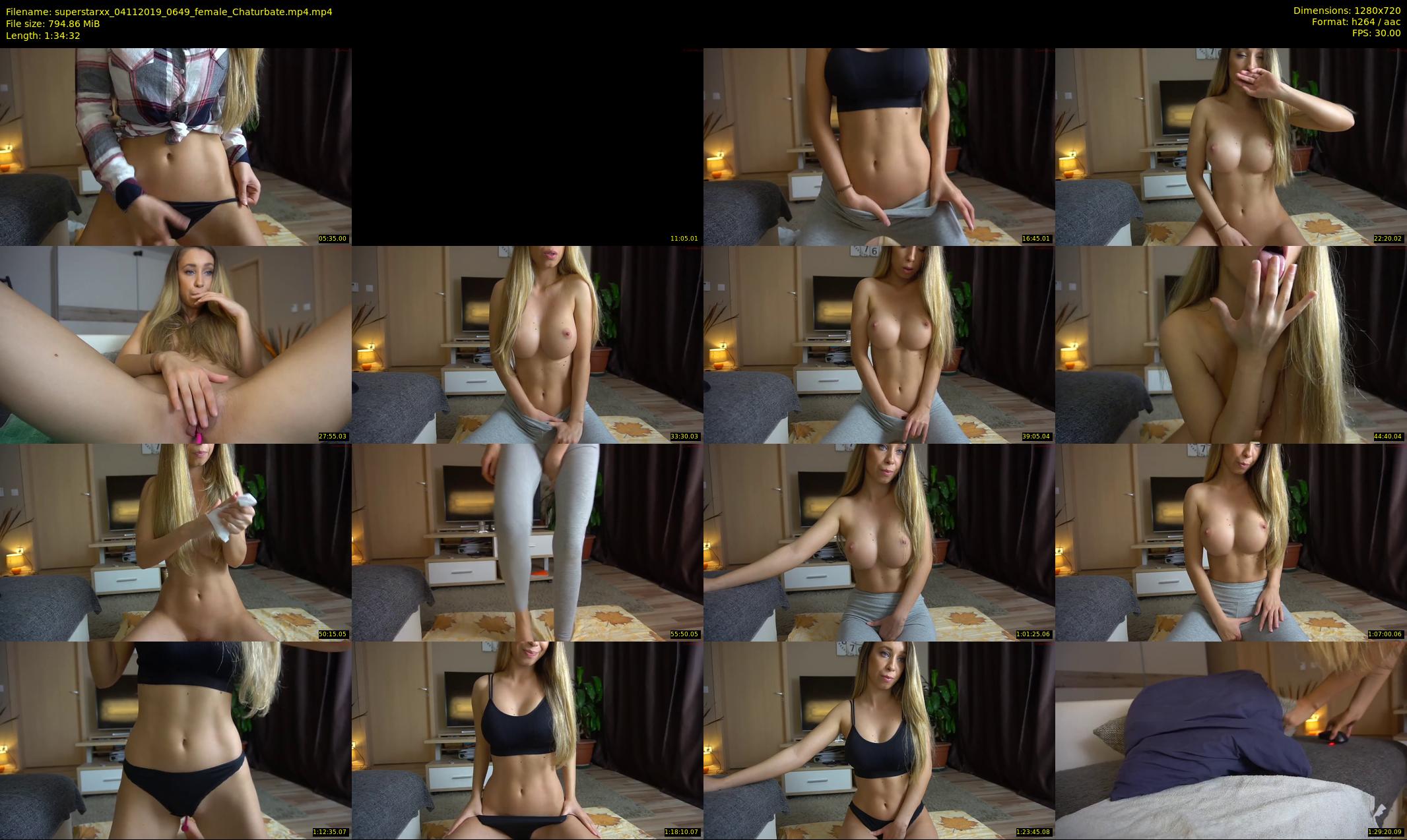 superstarxx — 95 minute Chaturbate female cam show recording, 720p, Nov 4, 2019