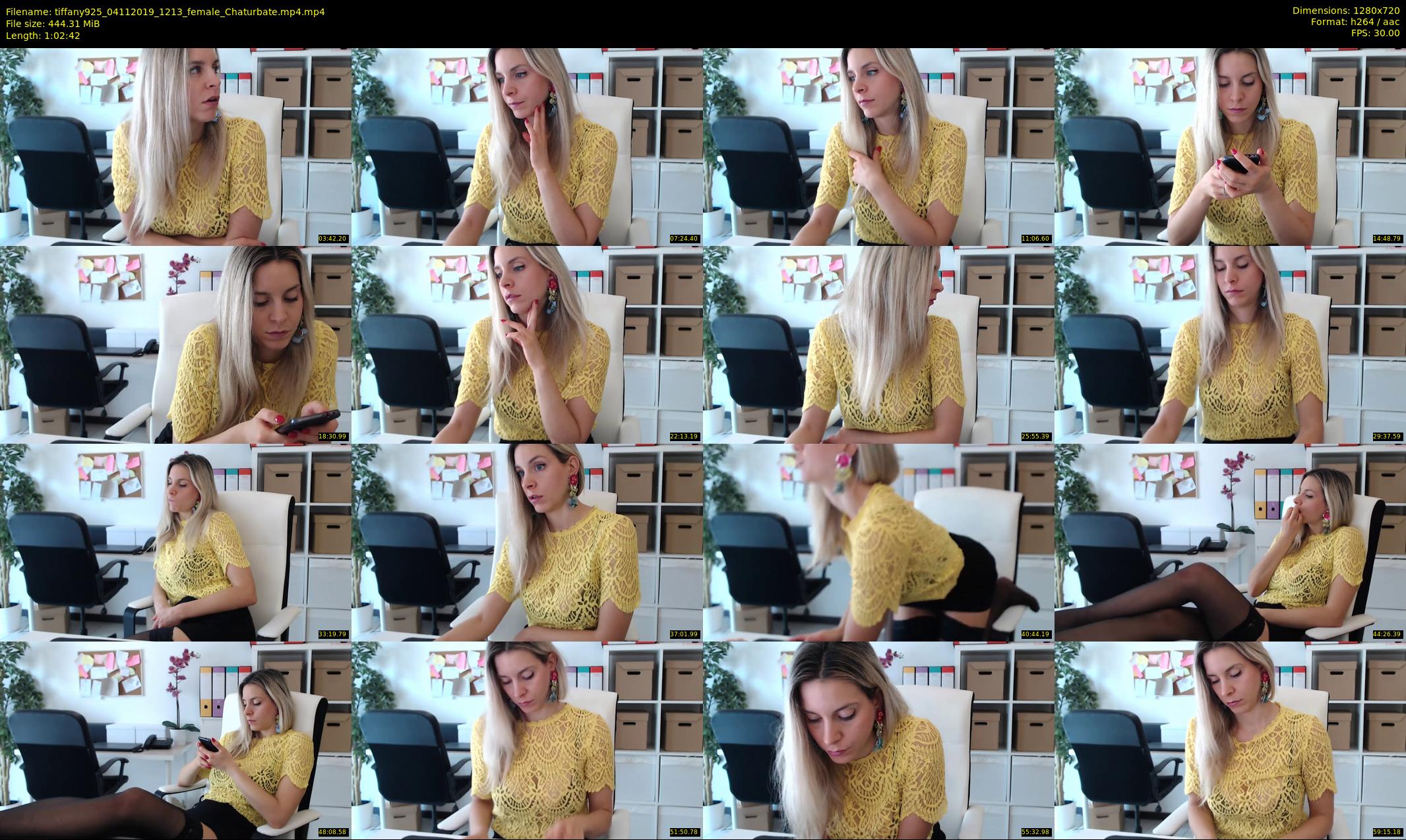 tiffany925 — 63 minute Chaturbate female cam show recording, 720p, Nov 4, 2019