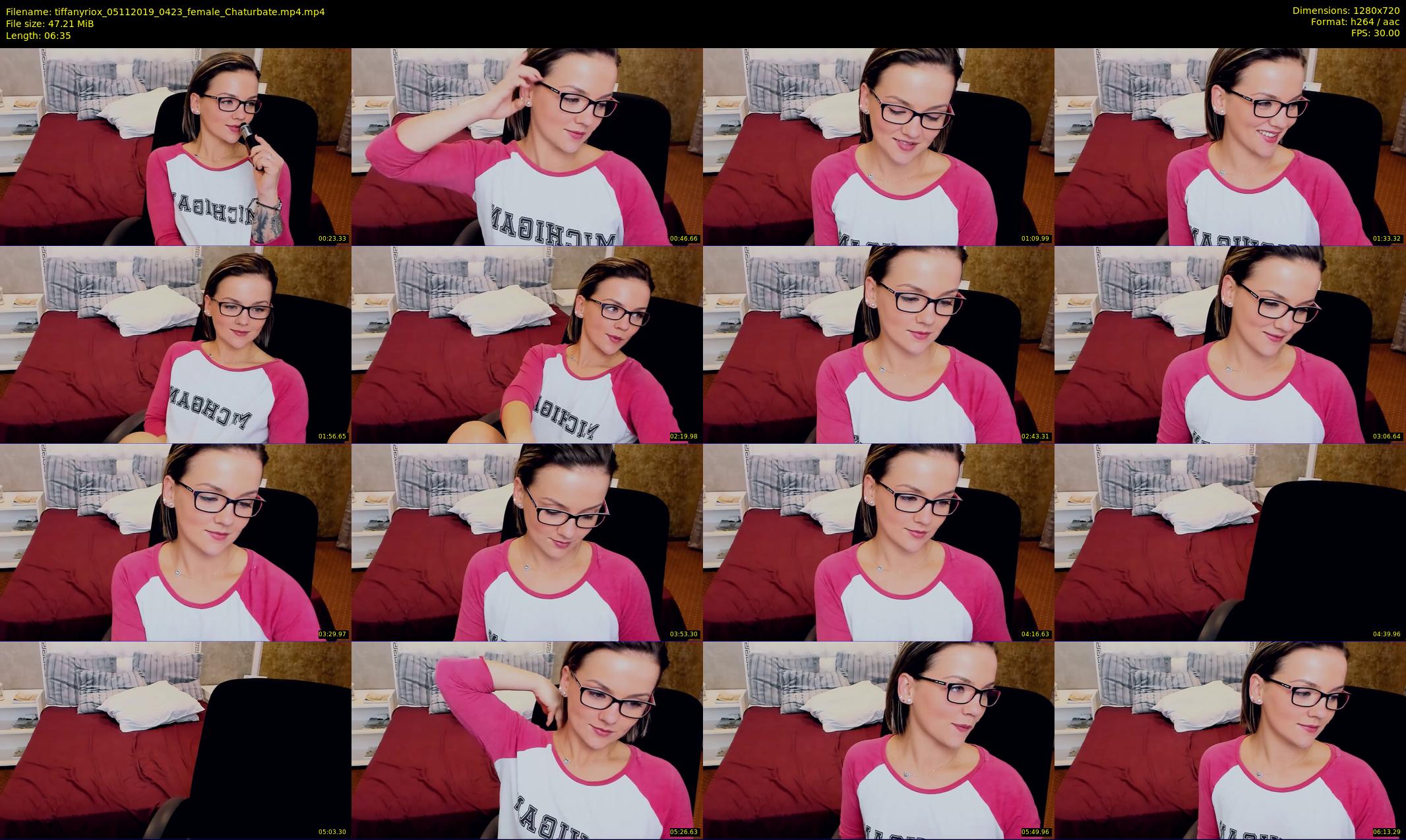tiffanyriox — 7 minute Chaturbate female cam show recording, 720p, Nov 5, 2019