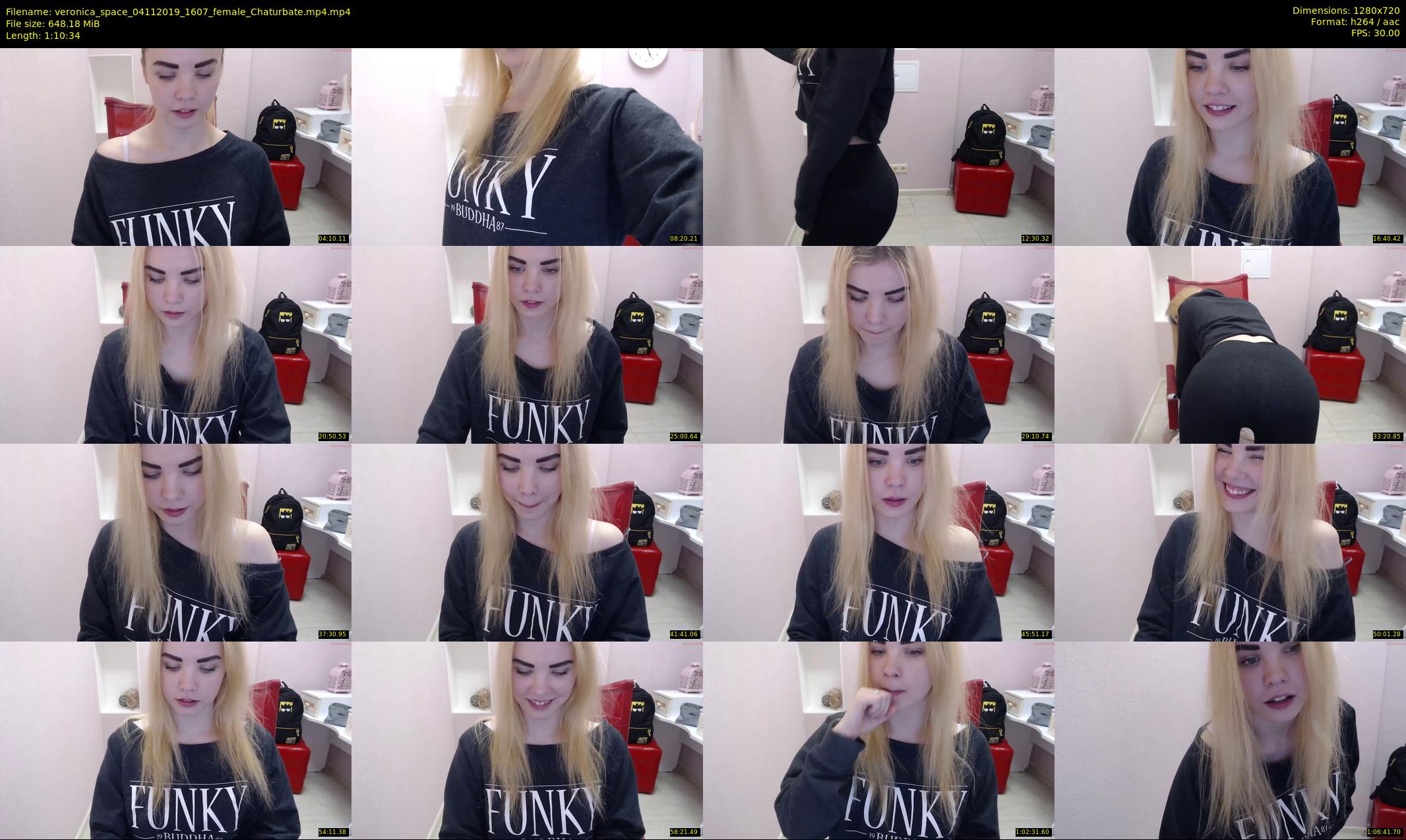 veronica_space — 71 minute Chaturbate female cam show recording, 720p, Nov 4, 2019