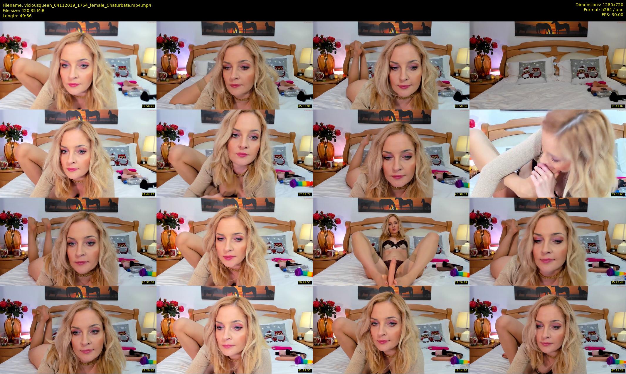 viciousqueen — 50 minute Chaturbate female cam show recording, 720p, Nov 4, 2019