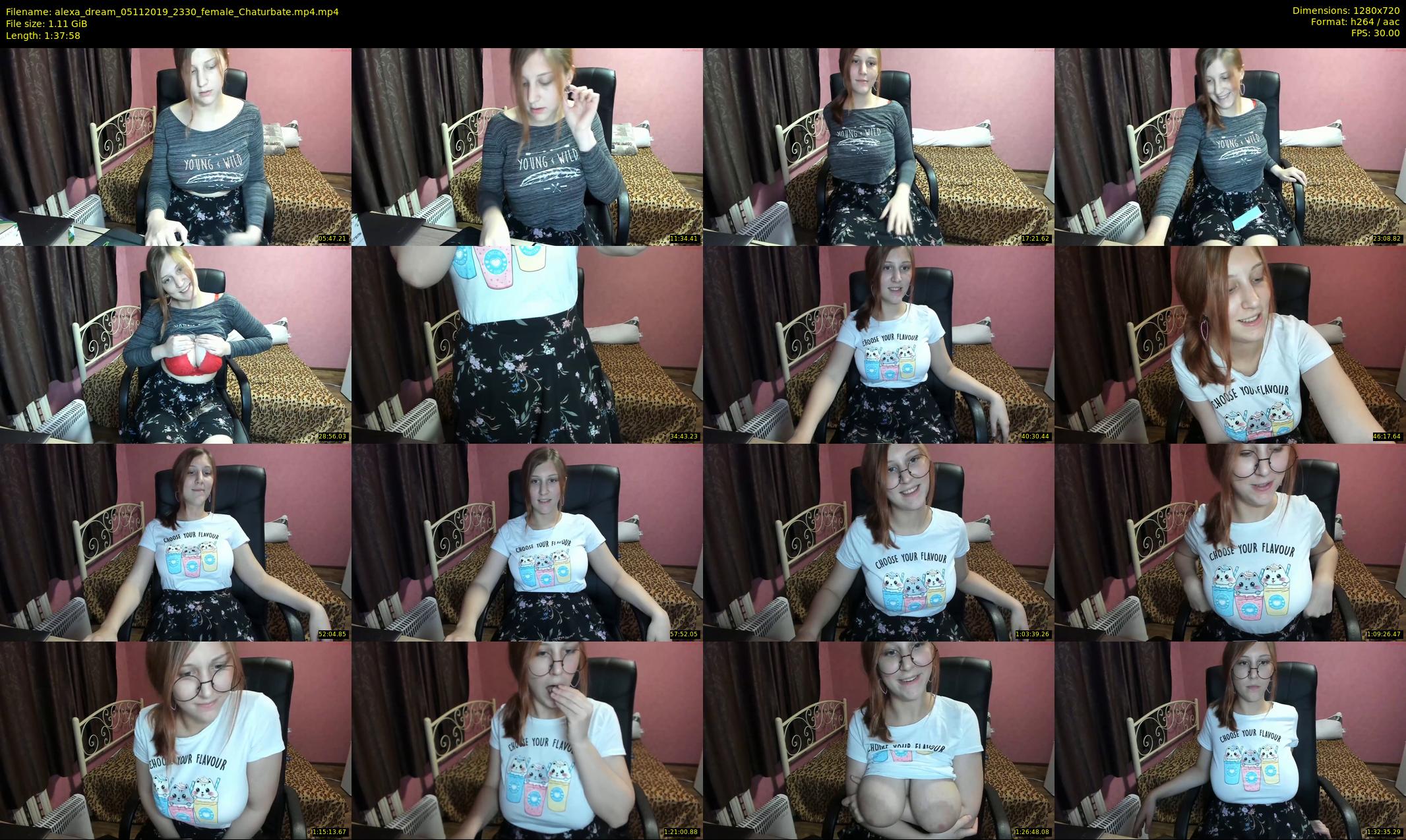 alexa_dream — 98 minute Chaturbate female cam show recording, 720p, Nov 5, 2019